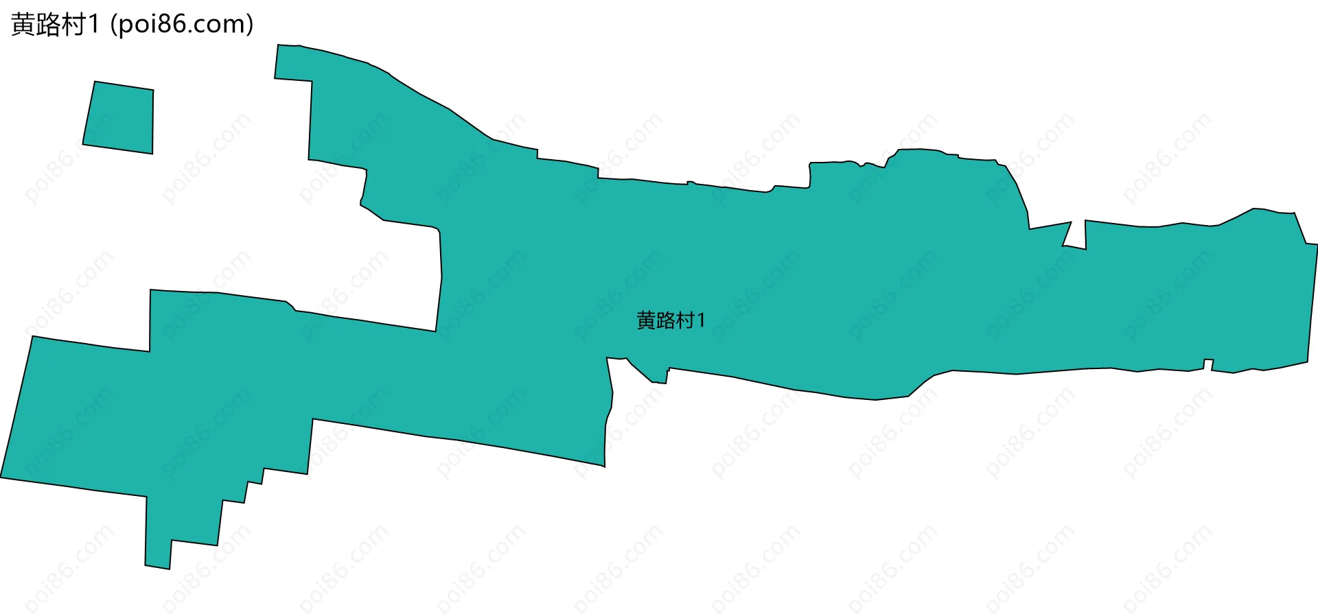 黄路村1边界地图