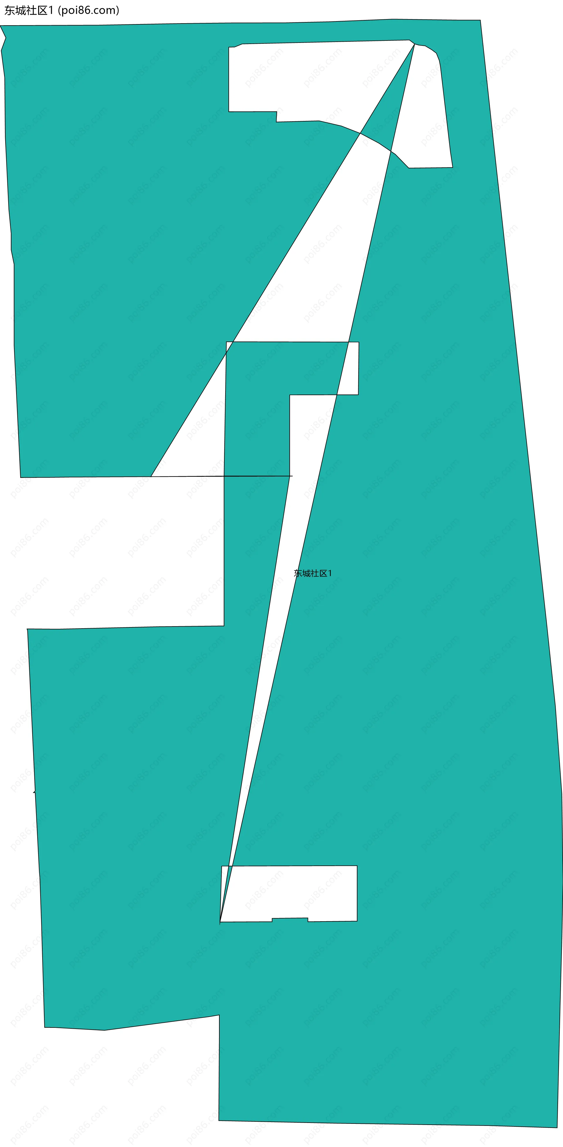东城社区1边界地图