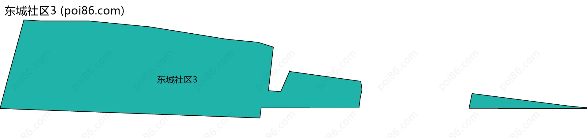 东城社区3边界地图
