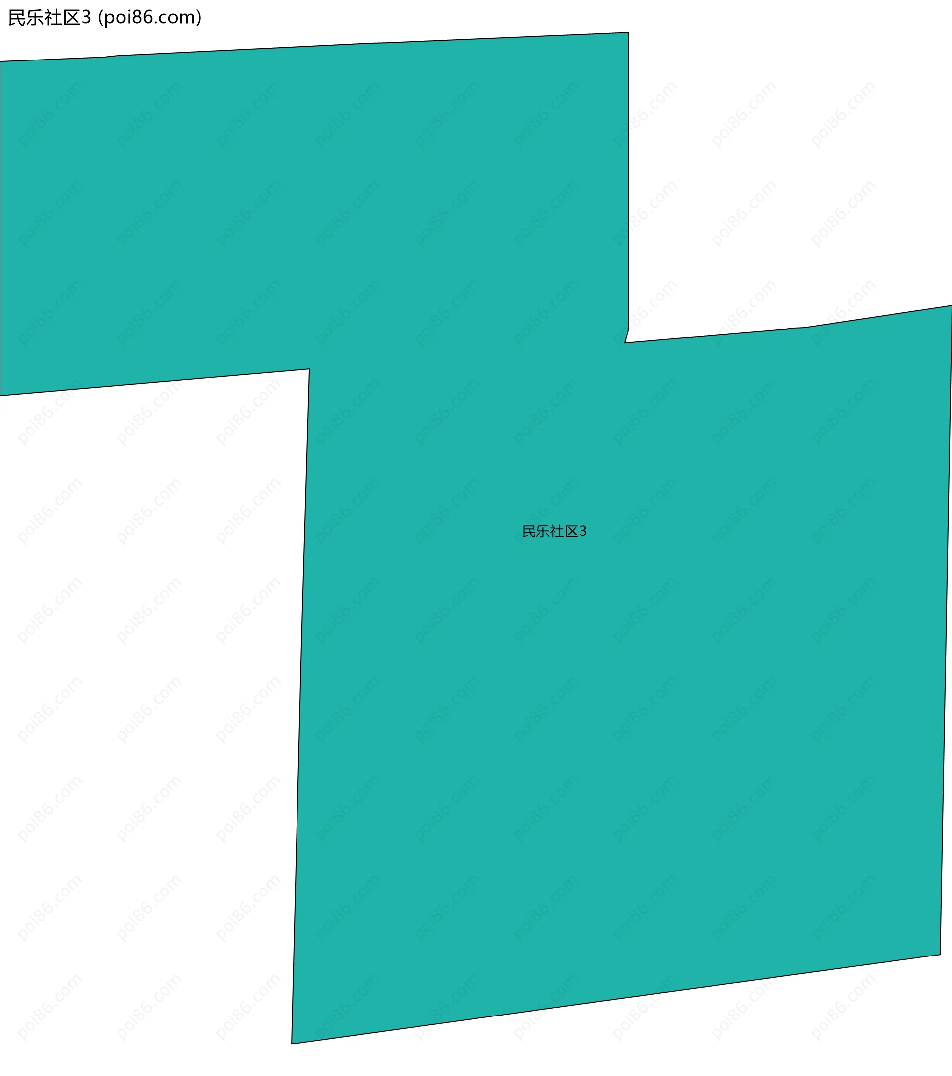 民乐社区3边界地图