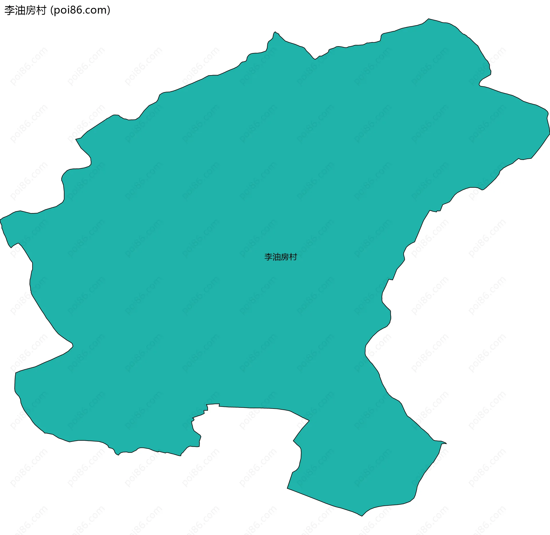 李油房村边界地图