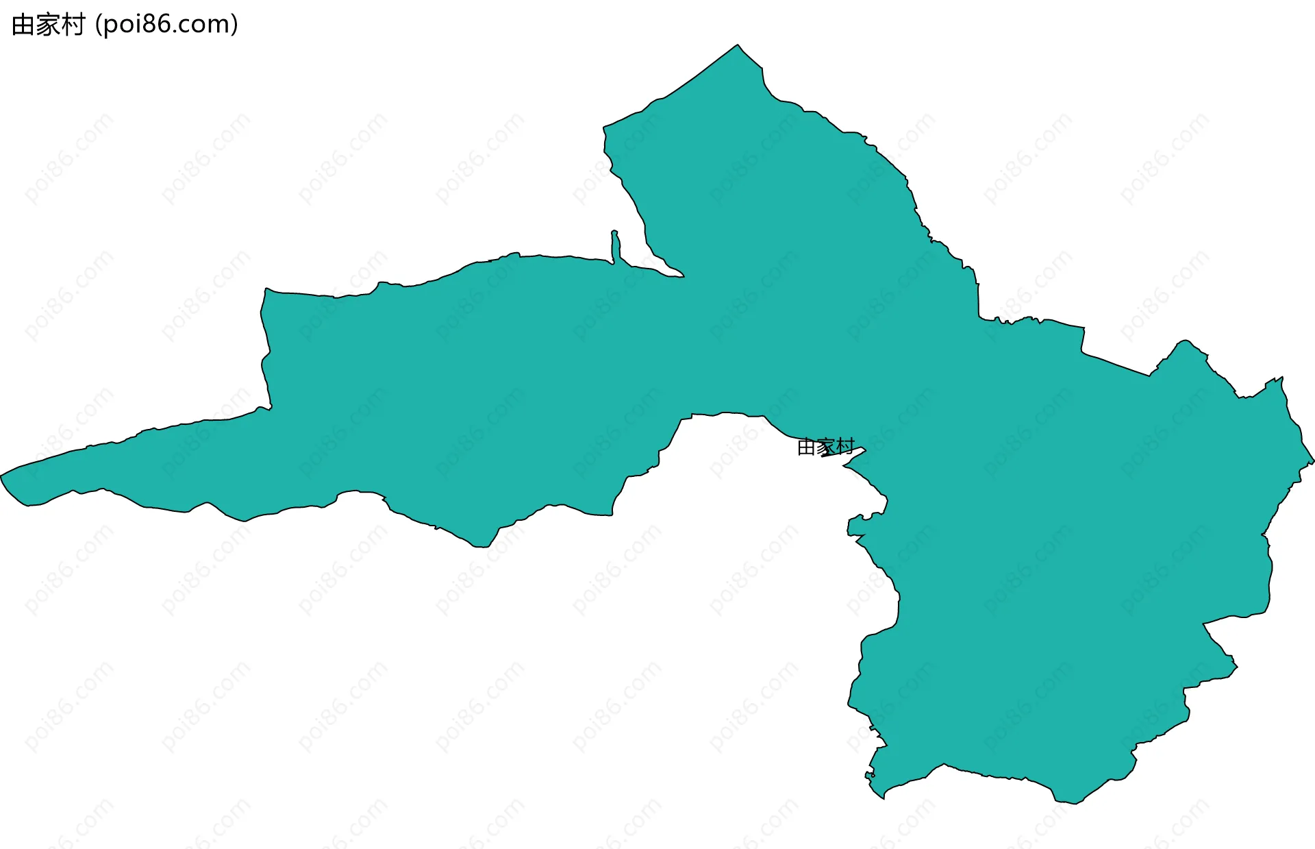 由家村边界地图