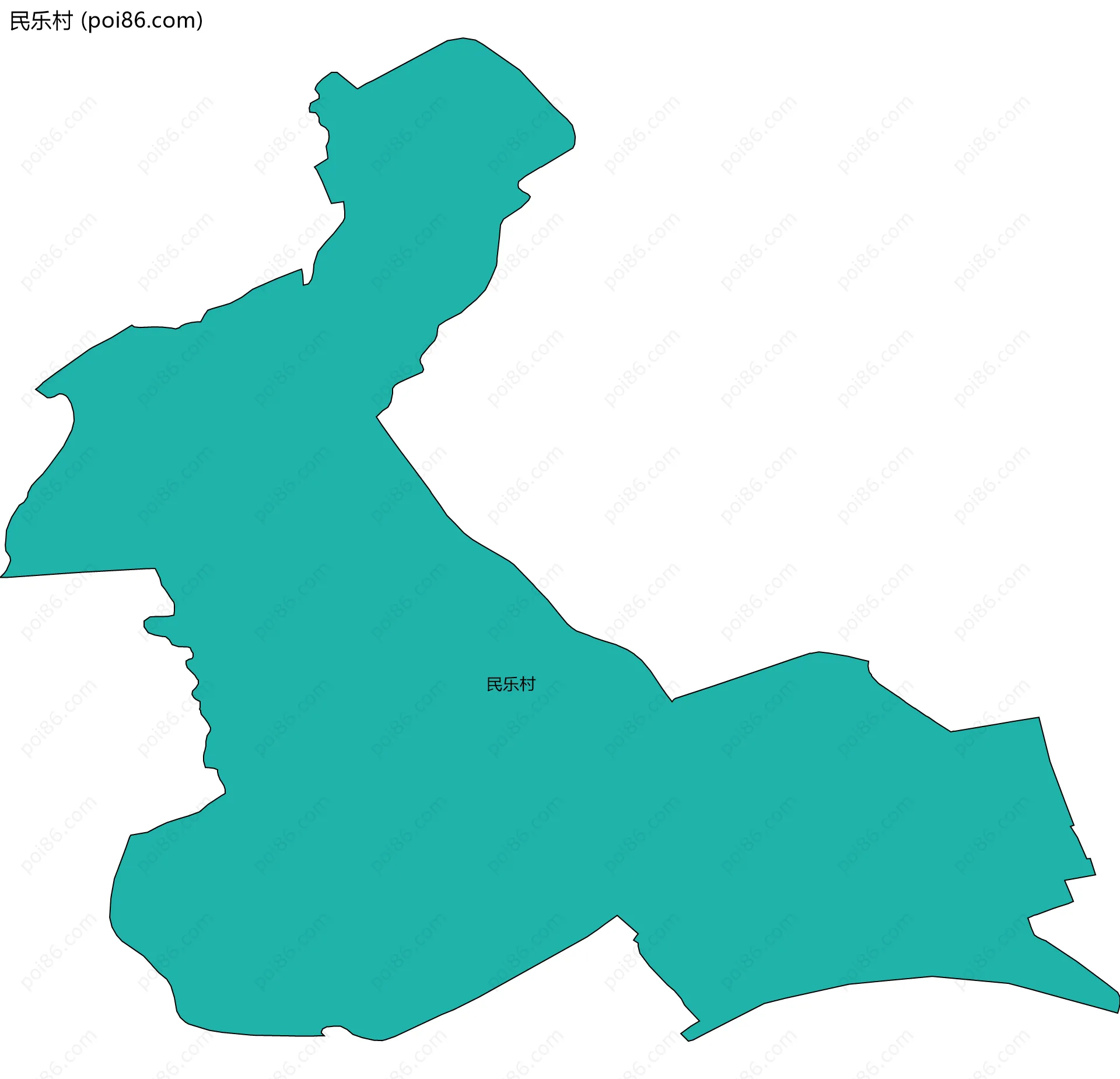 民乐村边界地图