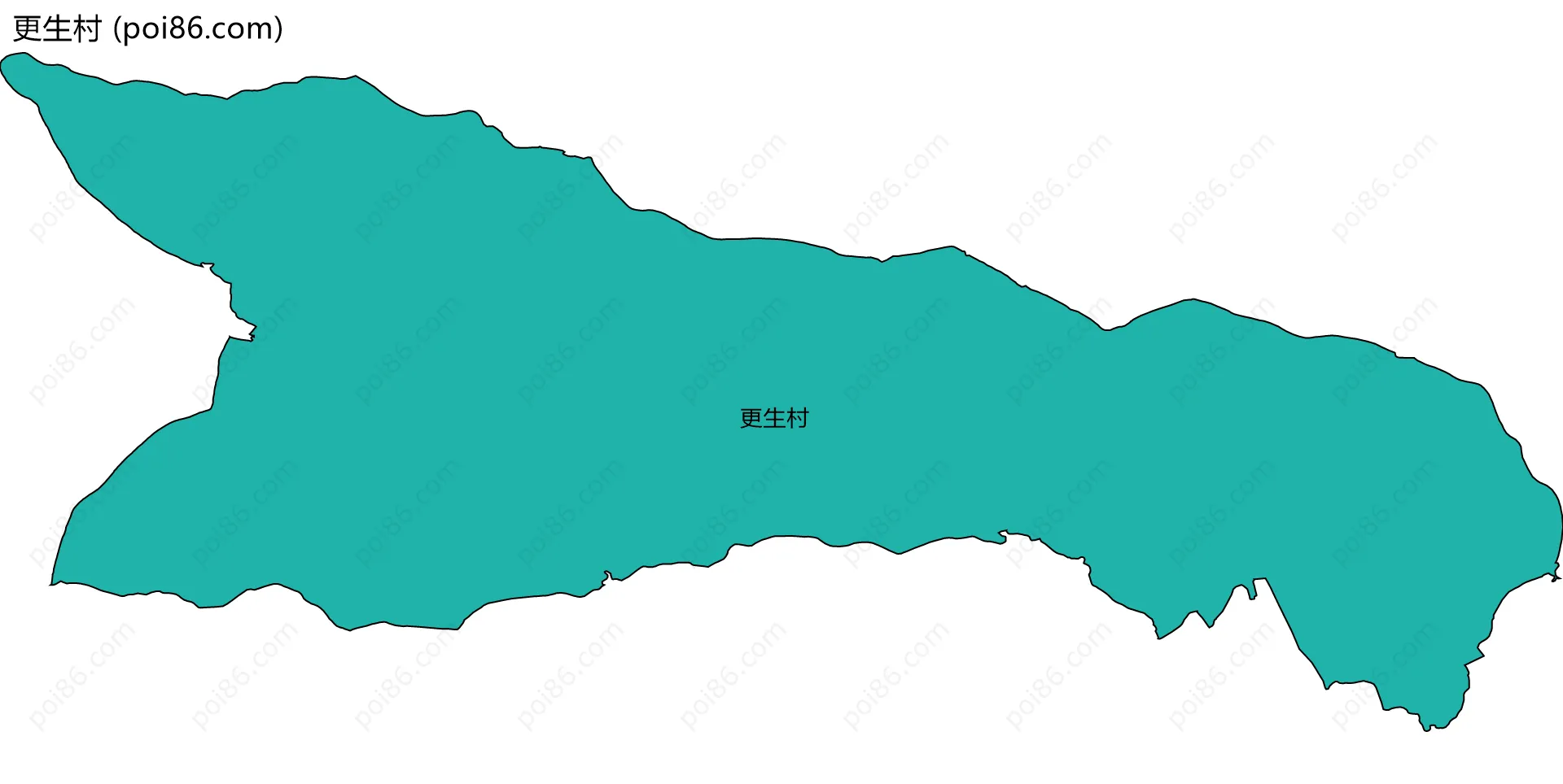 更生村边界地图