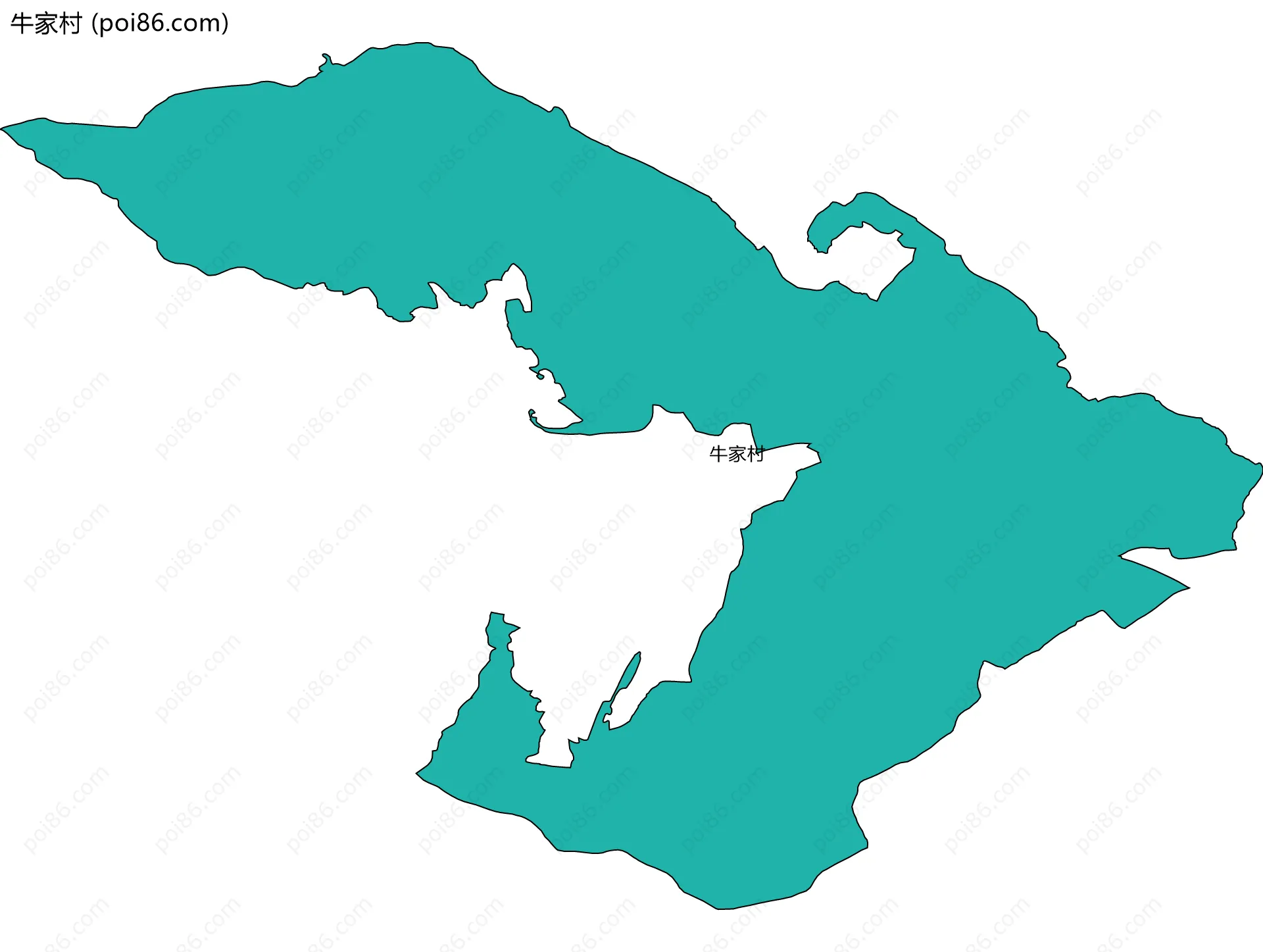 牛家村边界地图