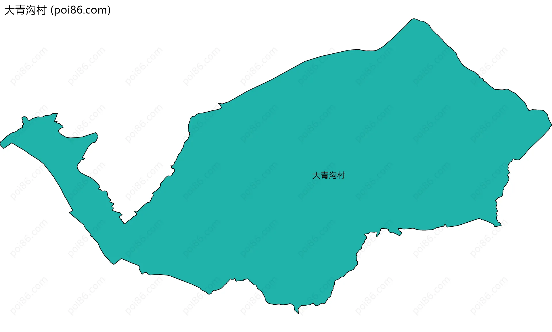 大青沟村边界地图