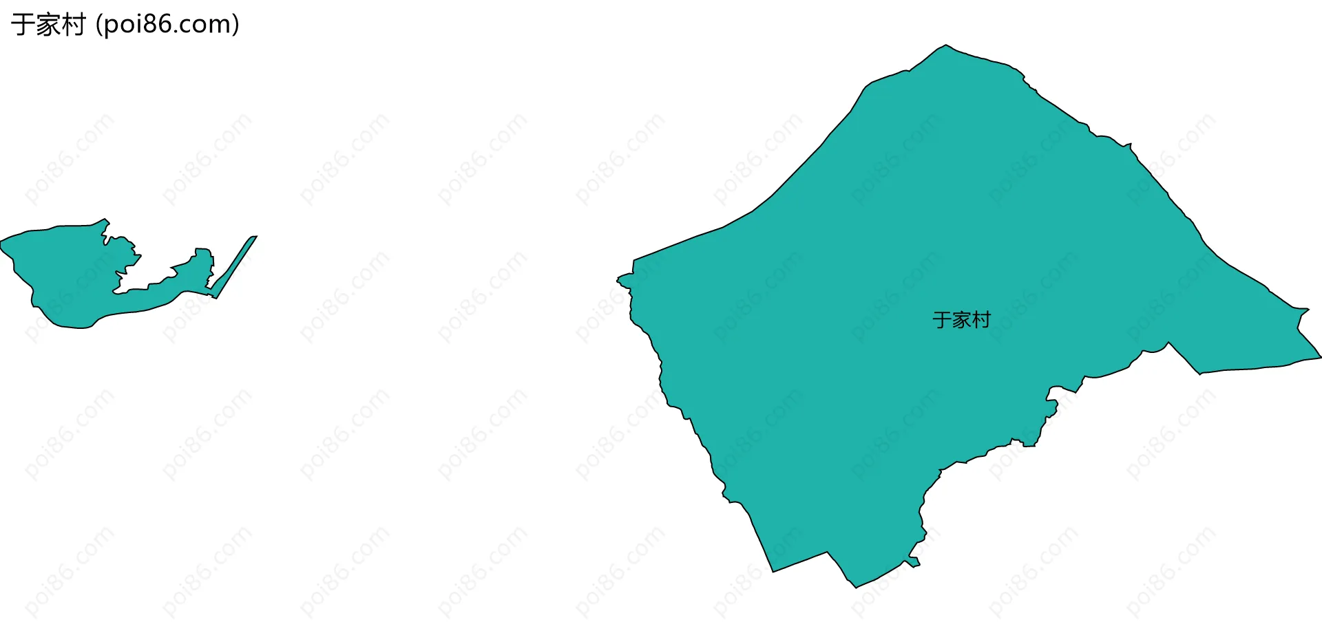 于家村边界地图