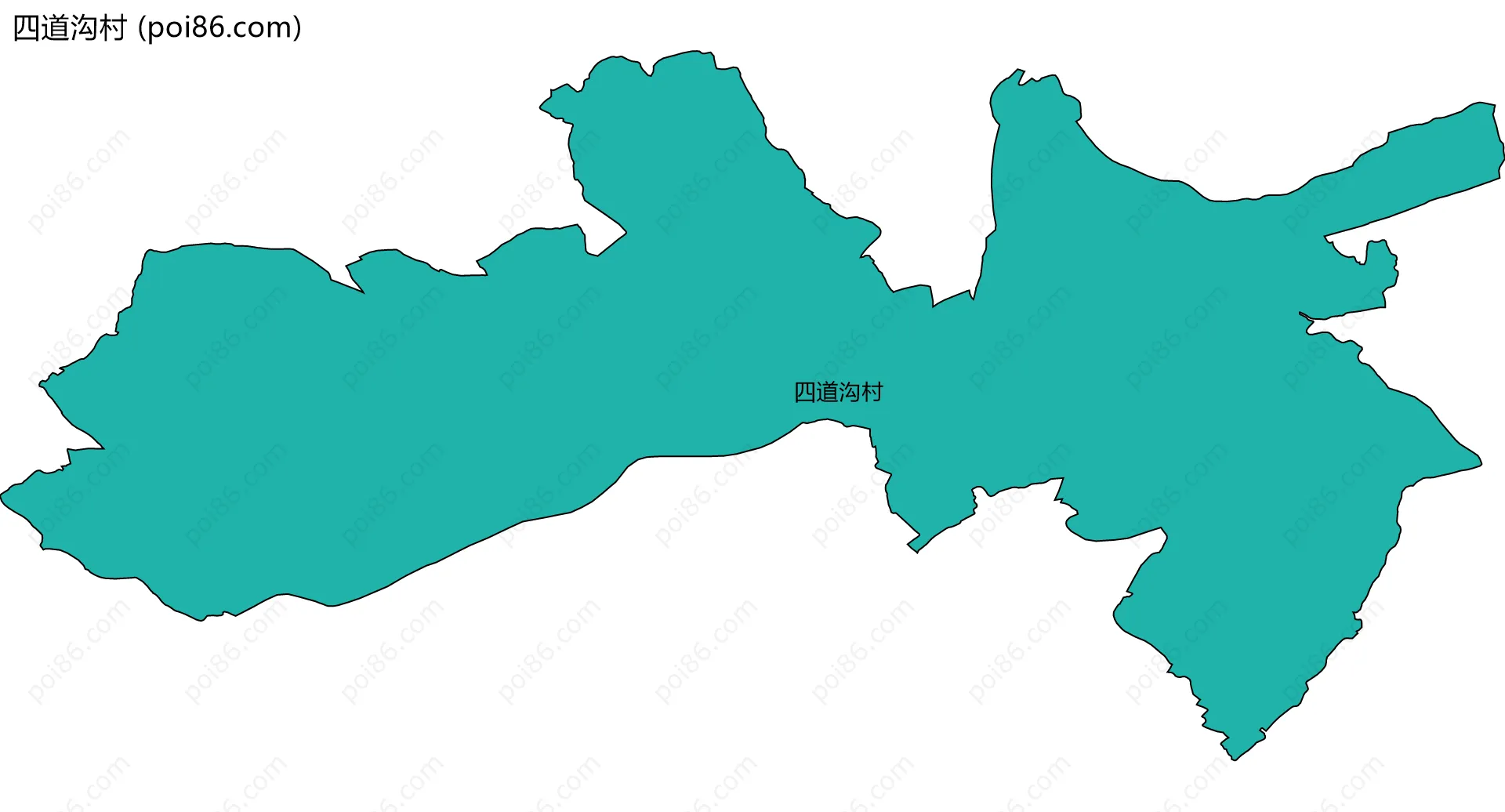 四道沟村边界地图