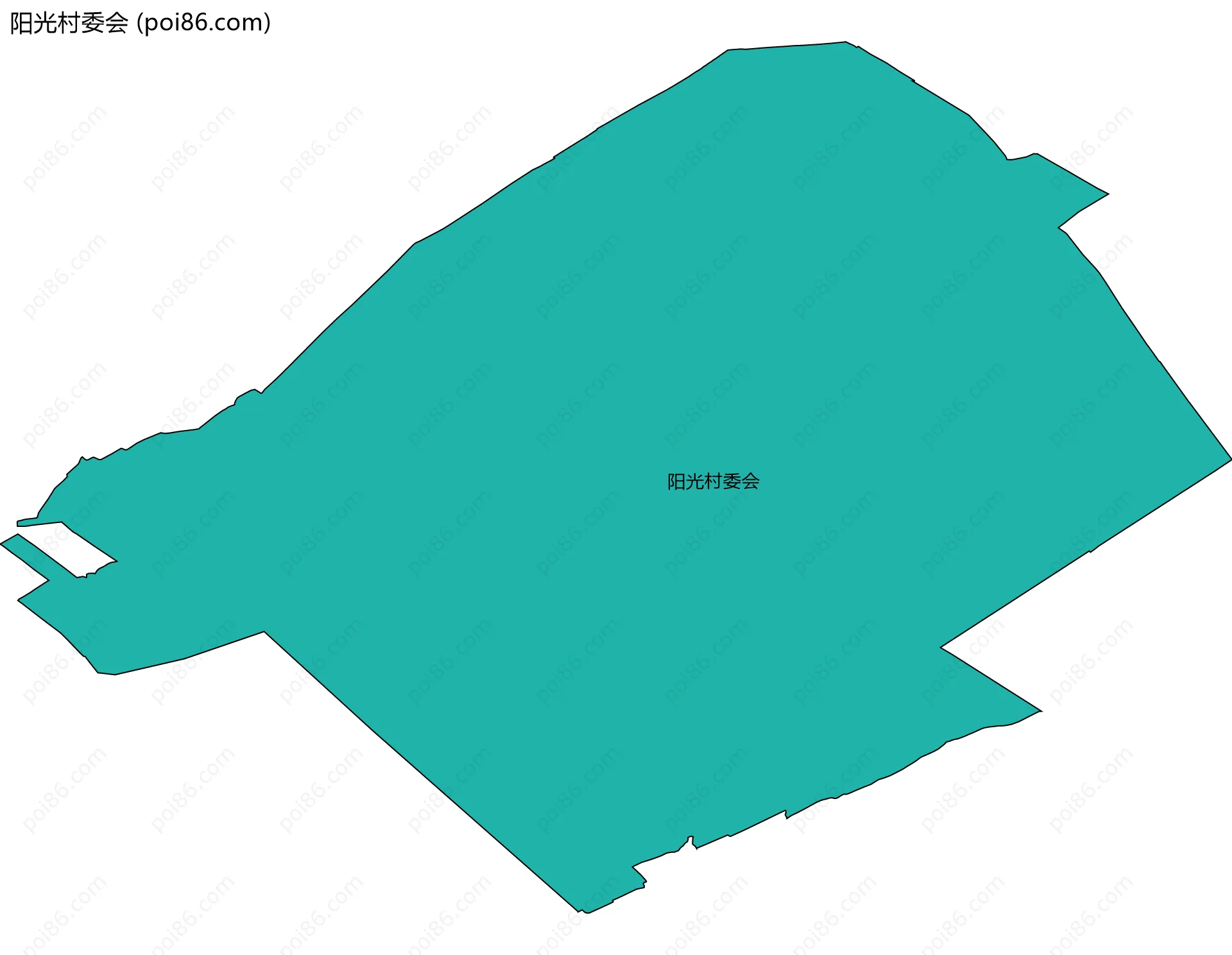 阳光村委会边界地图