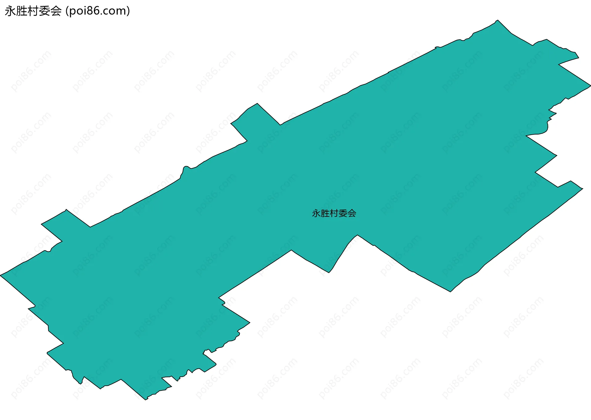 永胜村委会边界地图