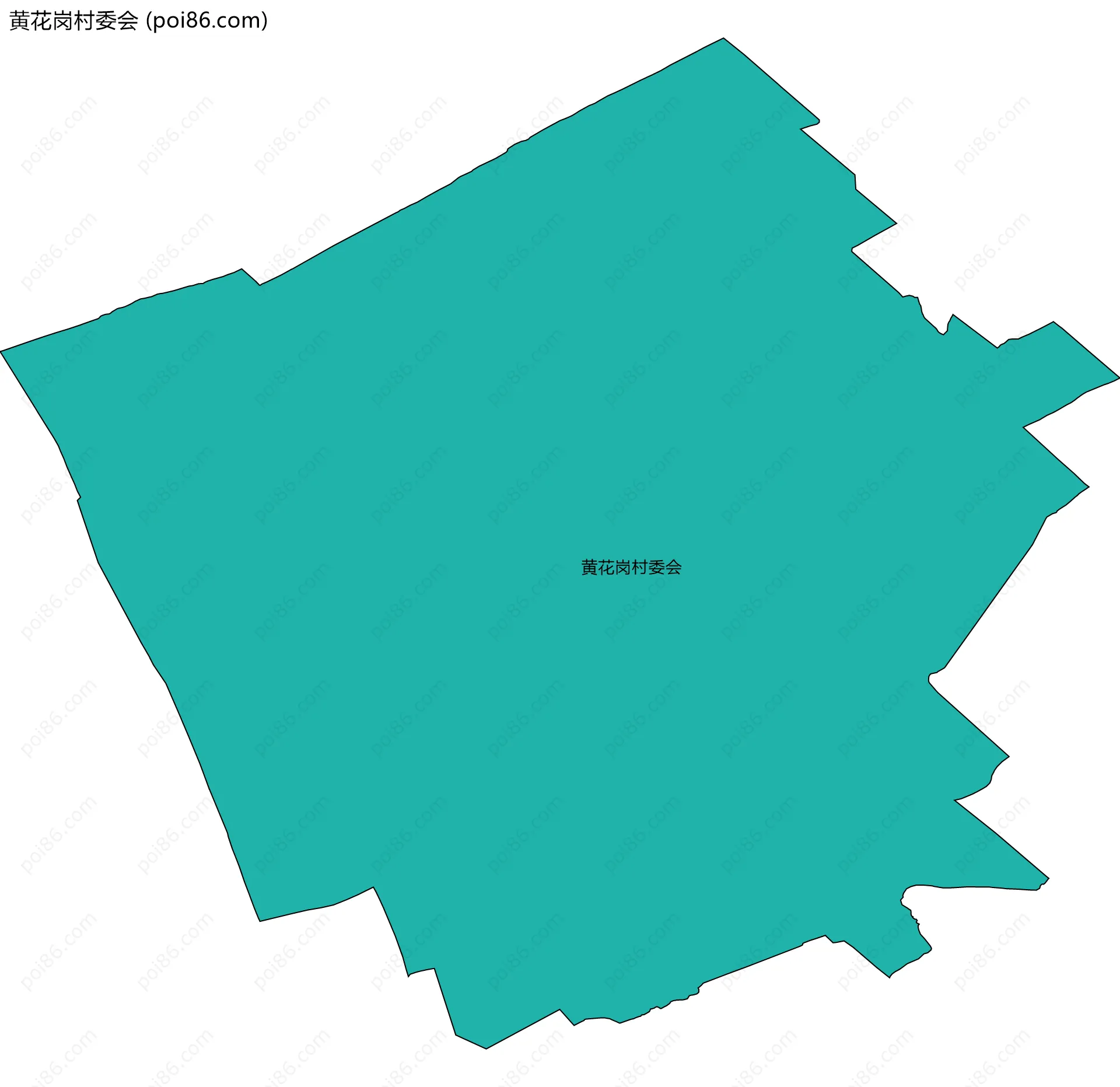 黄花岗村委会边界地图