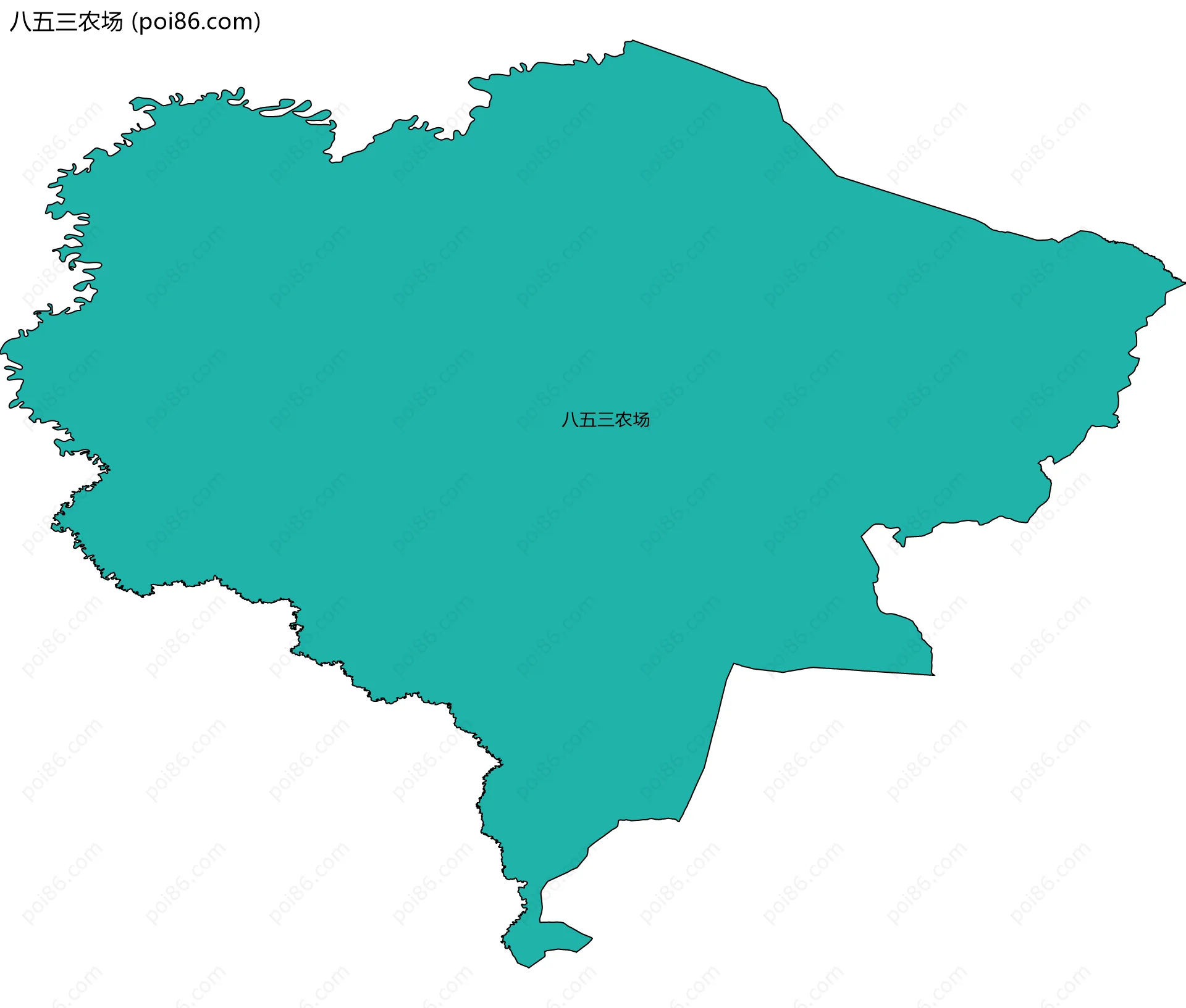 八五三农场边界地图