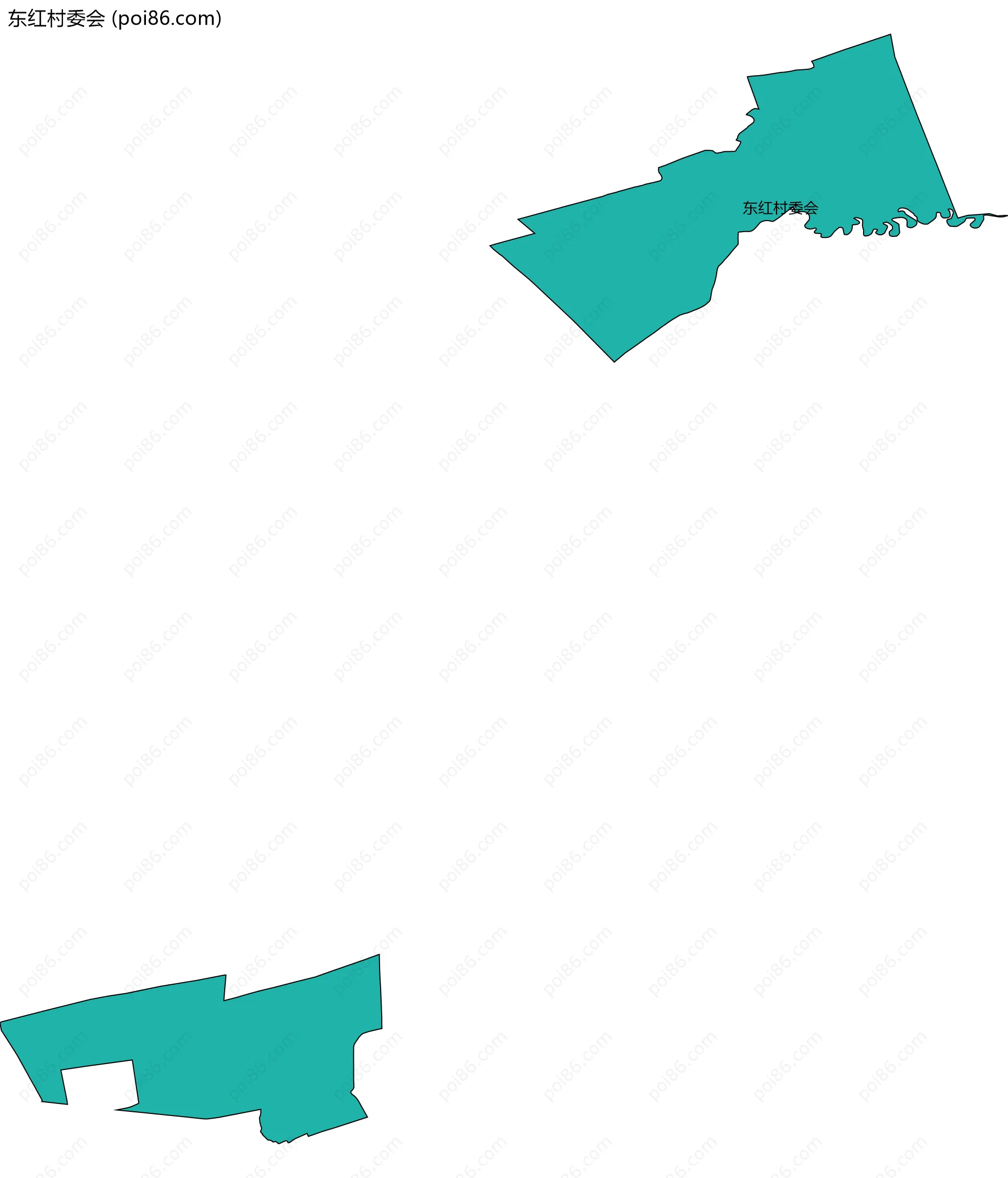 东红村委会边界地图