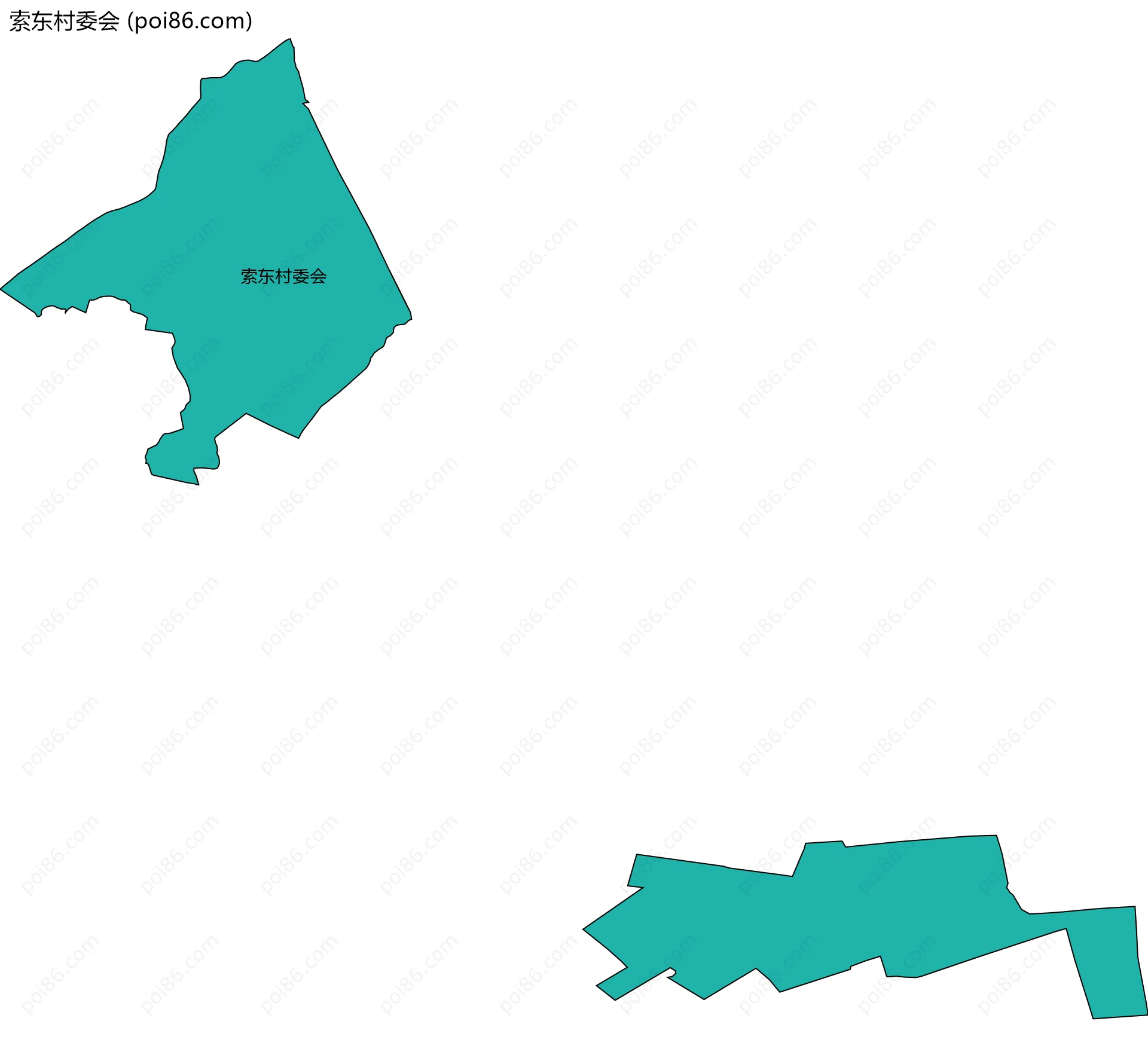 索东村委会边界地图