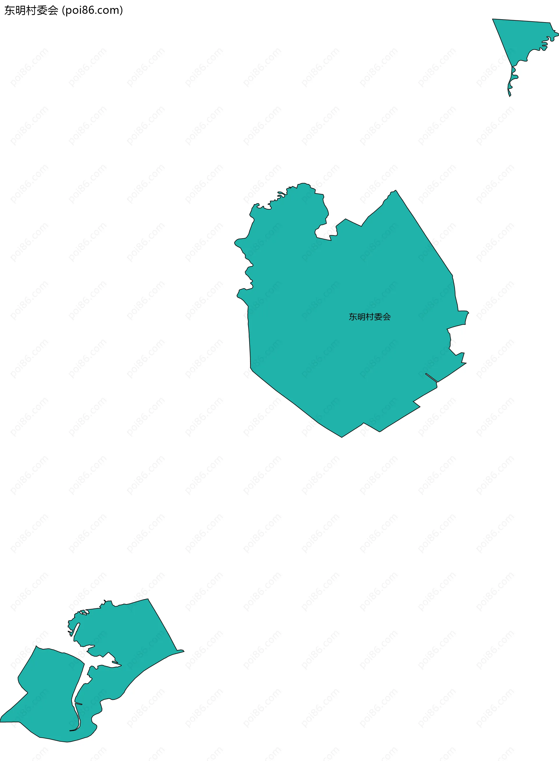 东明村委会边界地图