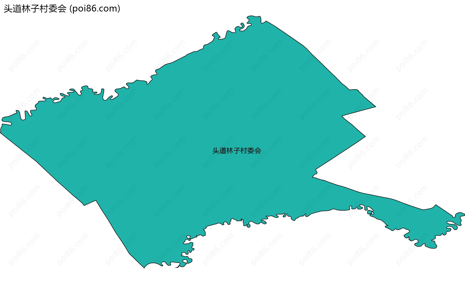 头道林子村委会边界地图