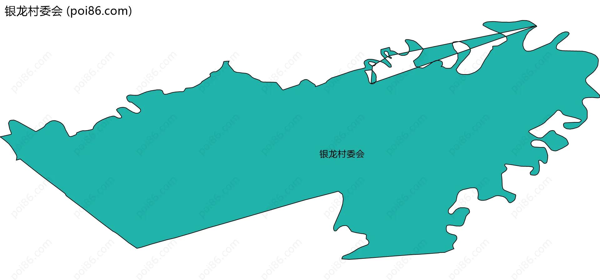 银龙村委会边界地图