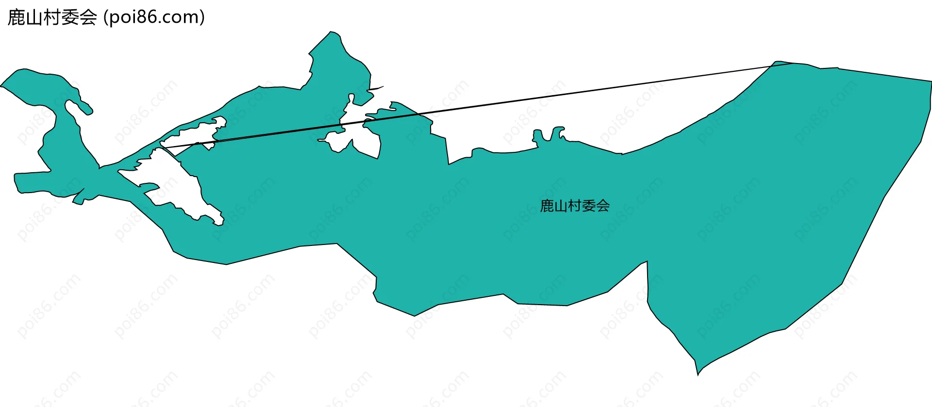 鹿山村委会边界地图