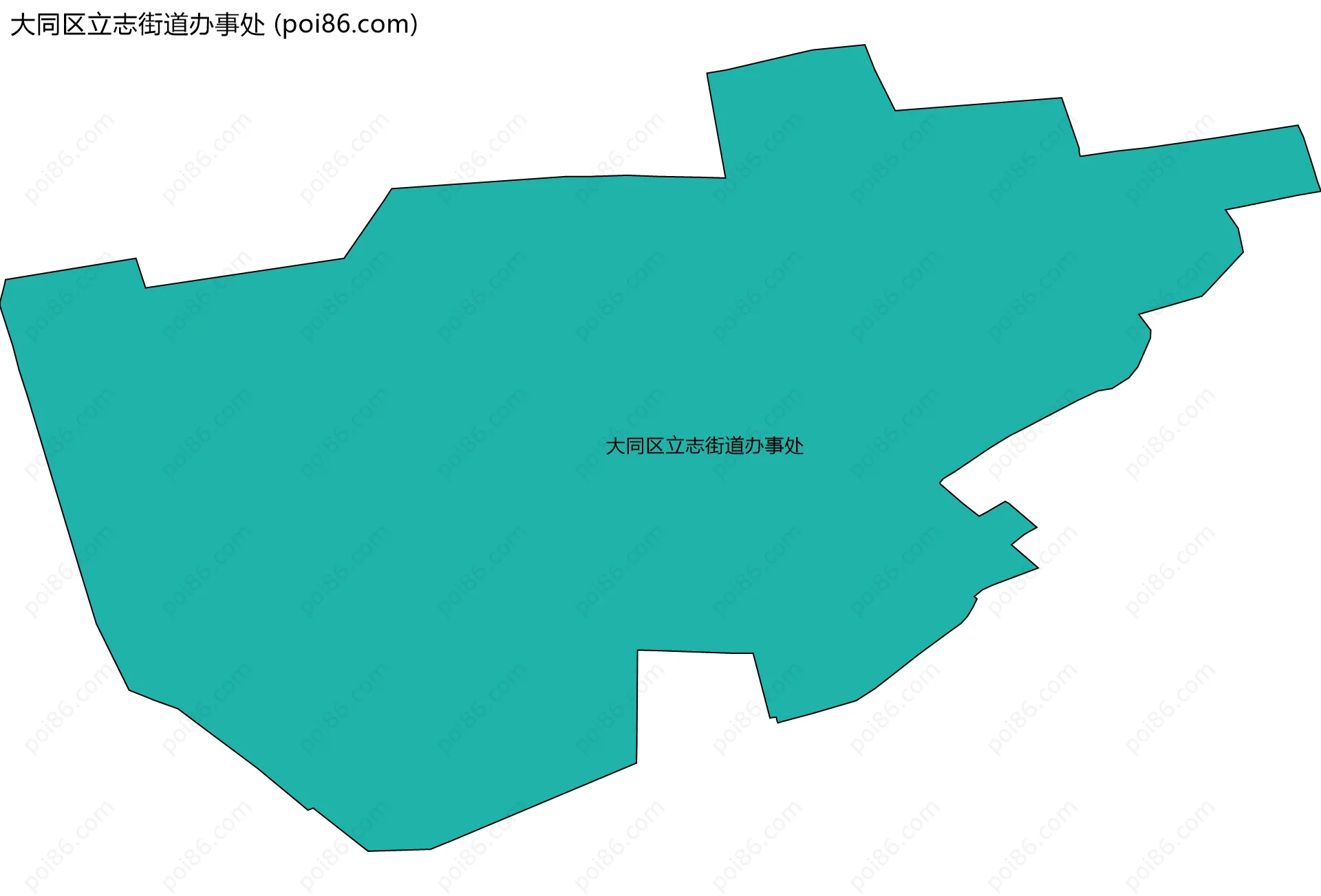 大同区立志街道办事处边界地图