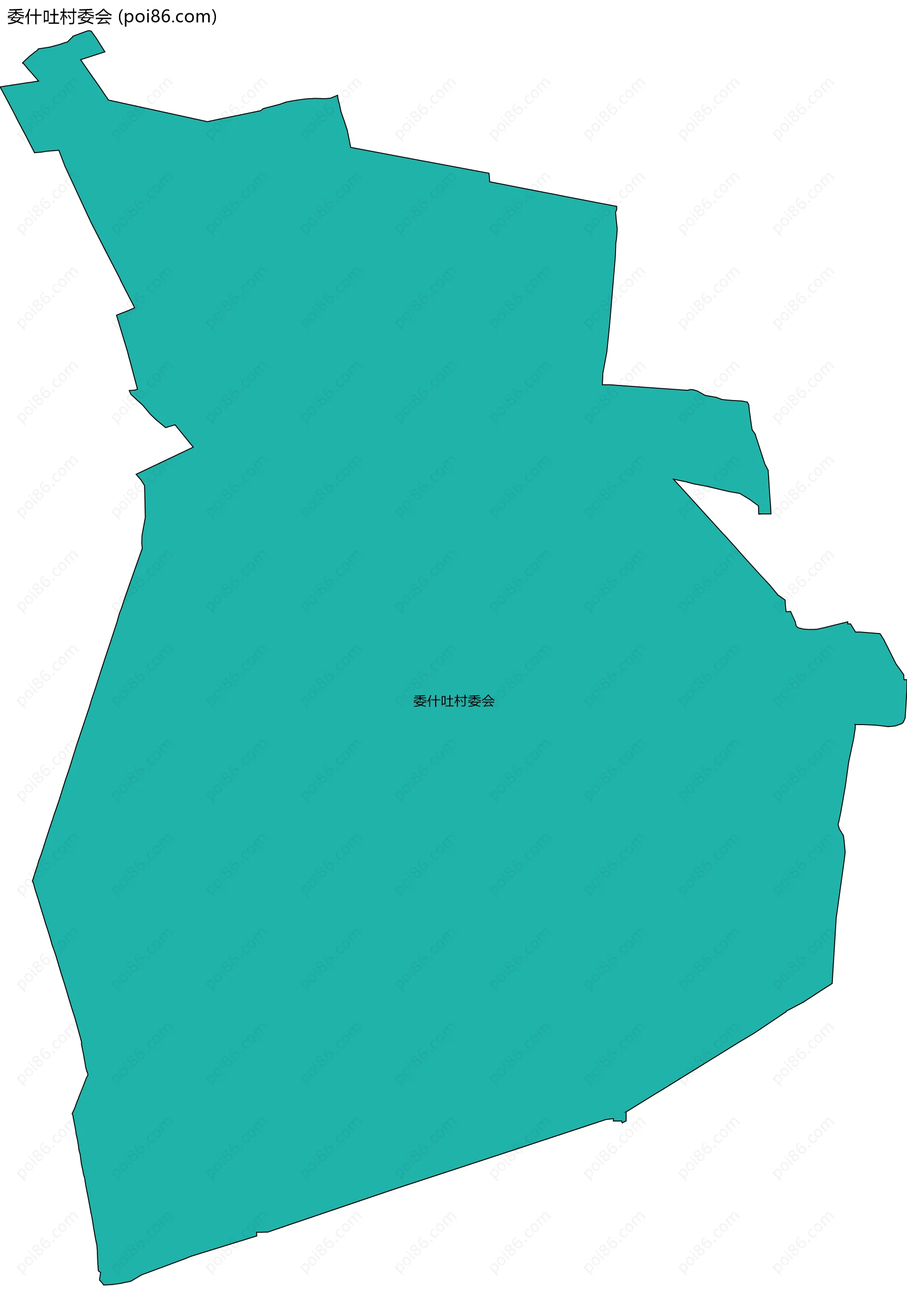 委什吐村委会边界地图