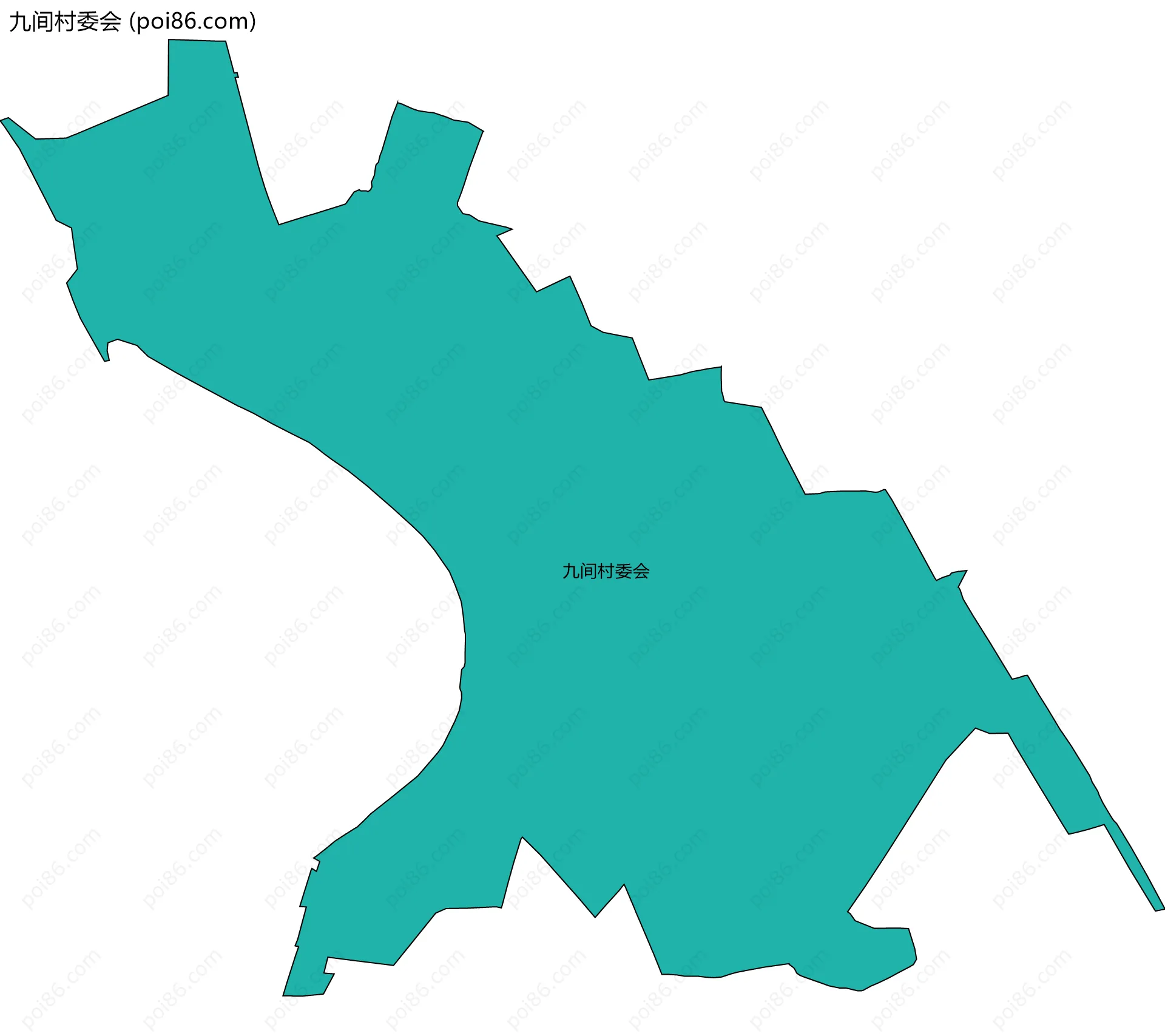 九间村委会边界地图