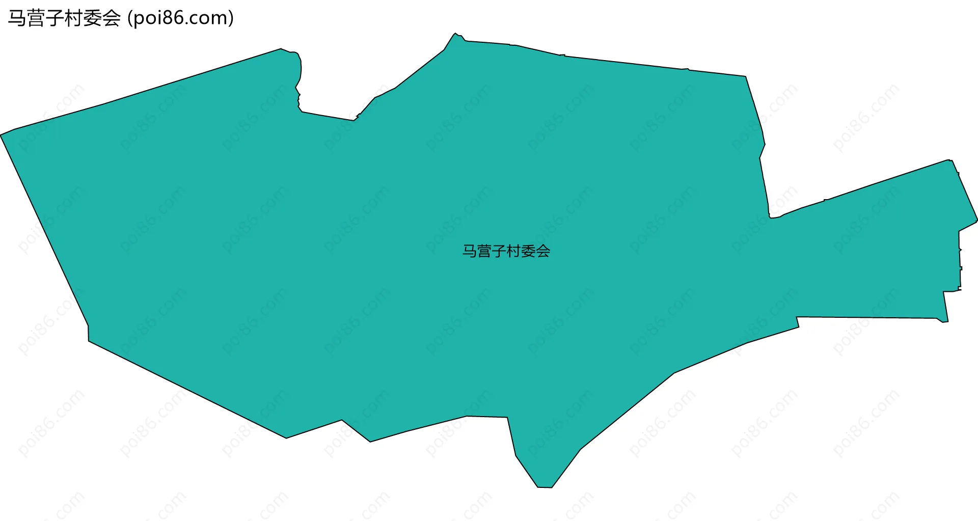 马营子村委会边界地图