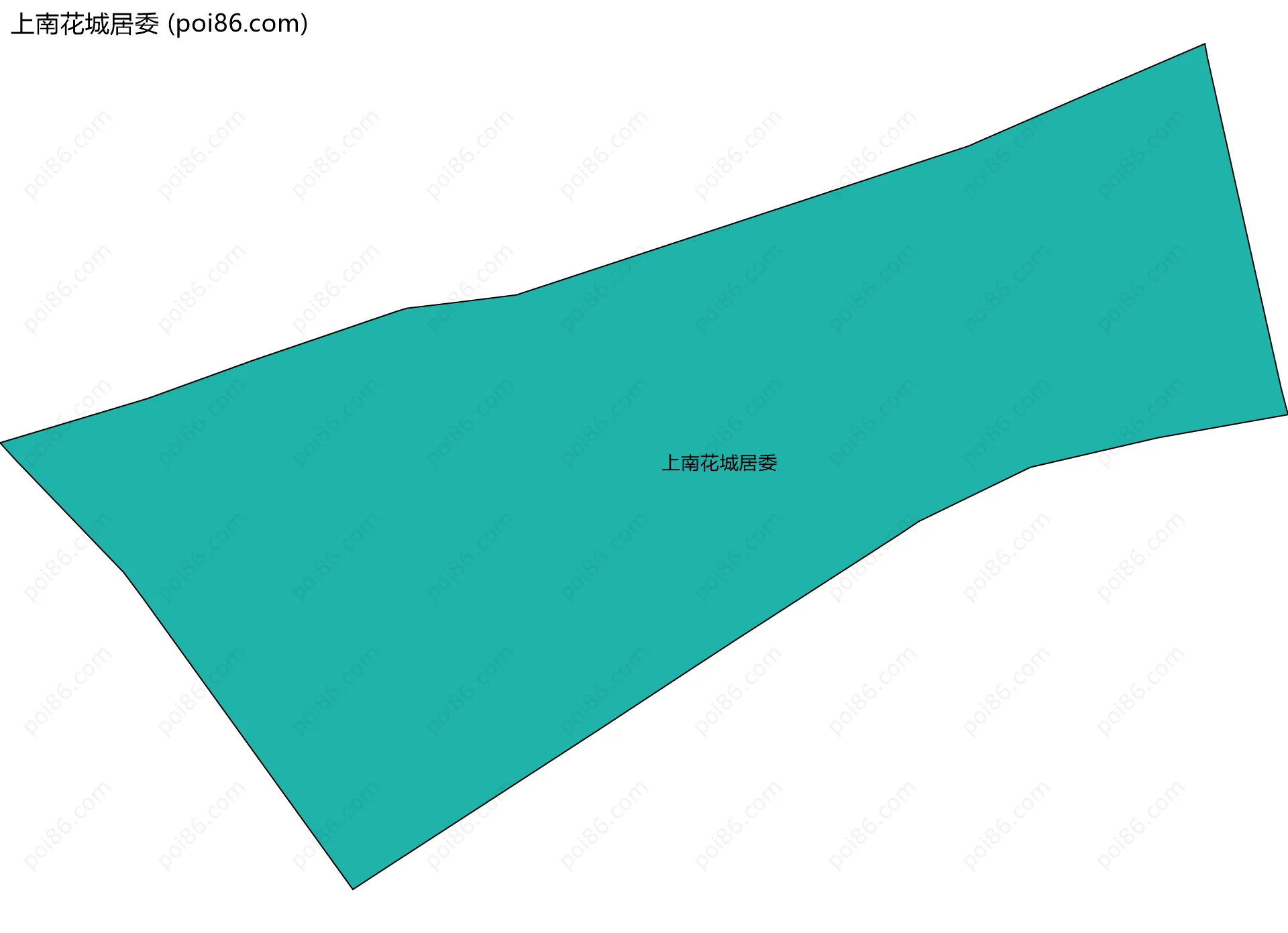 上南花城居委边界地图