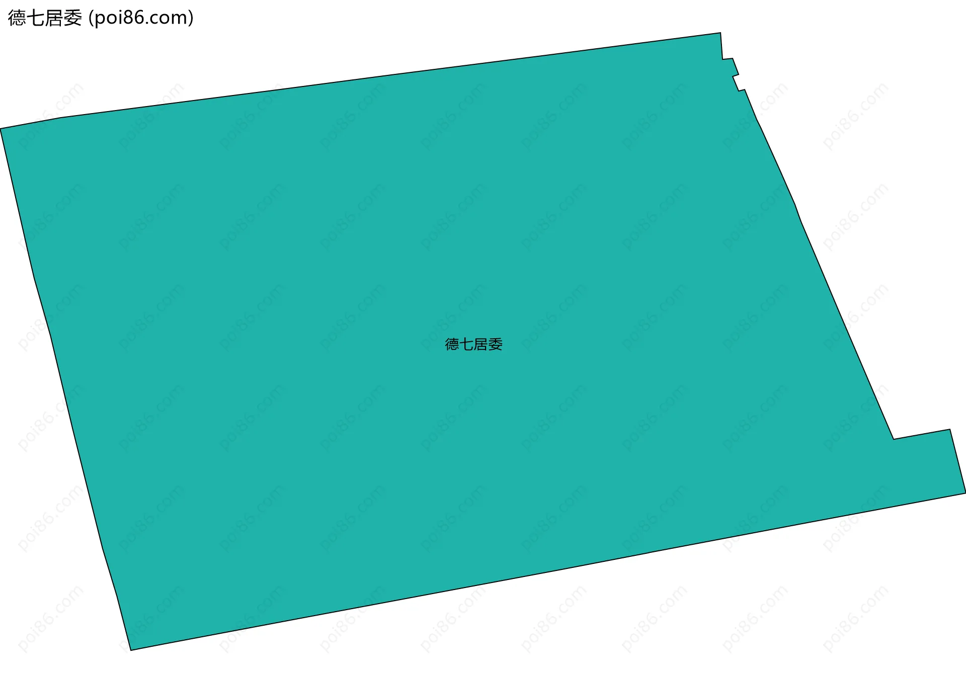 德七居委边界地图