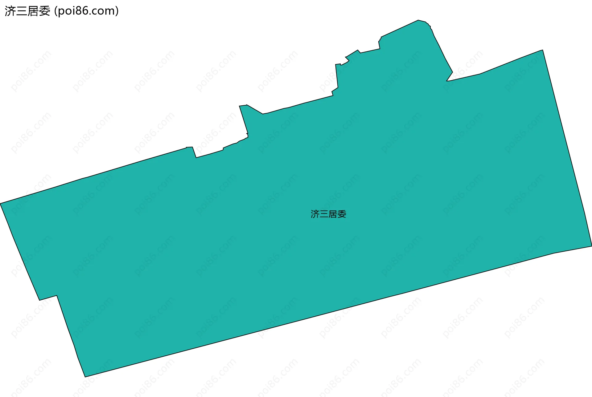 济三居委边界地图