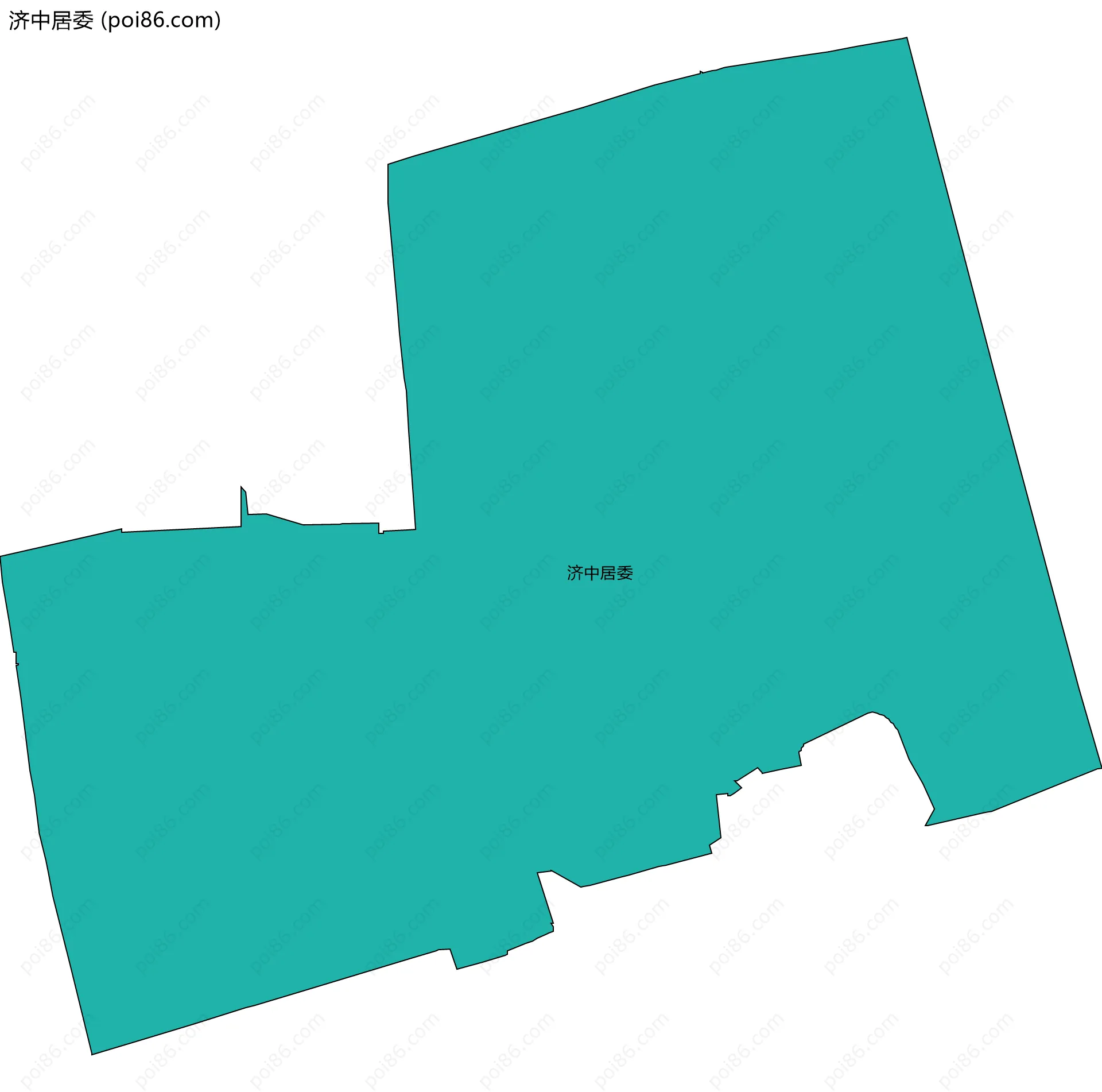 济中居委边界地图