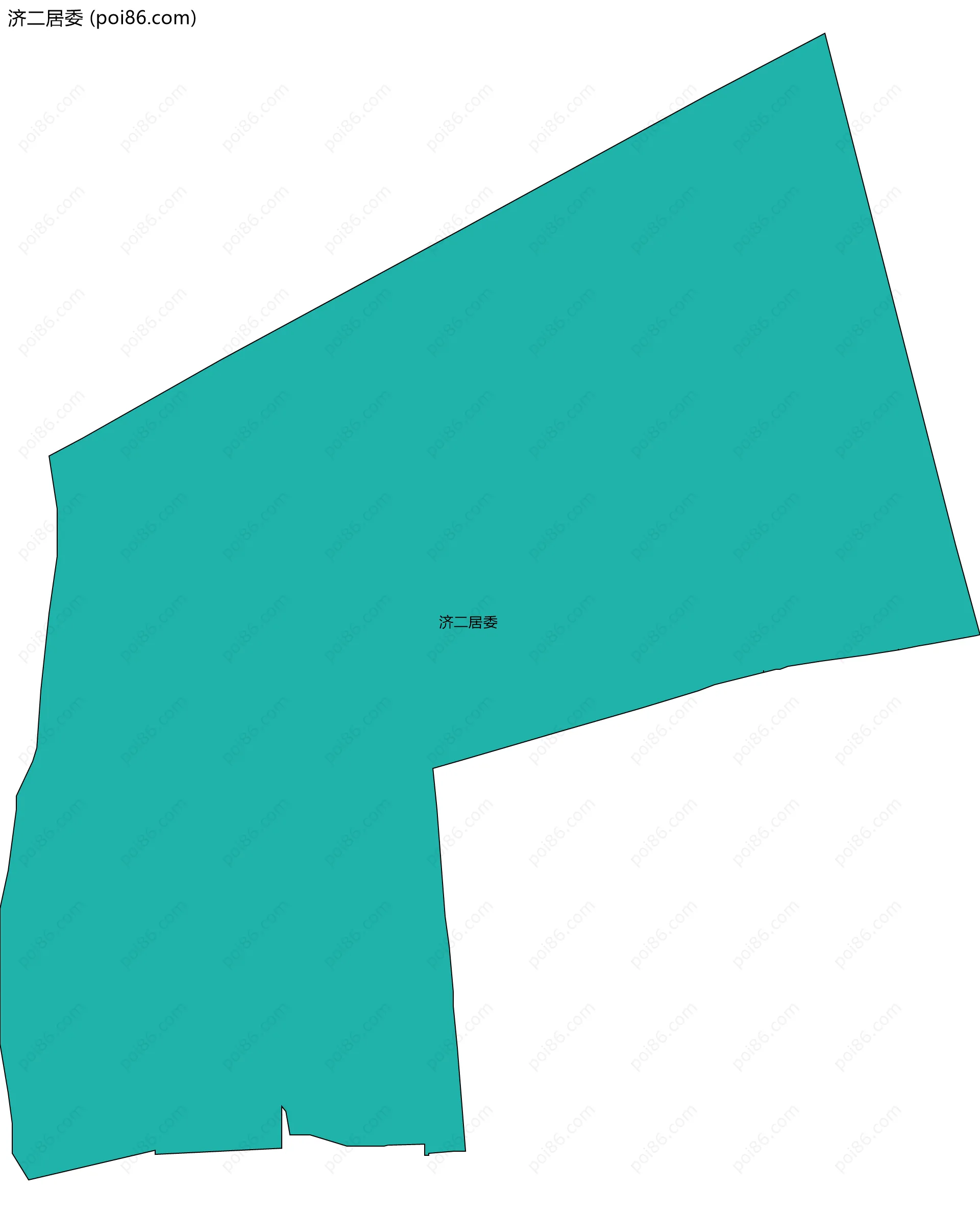 济二居委边界地图