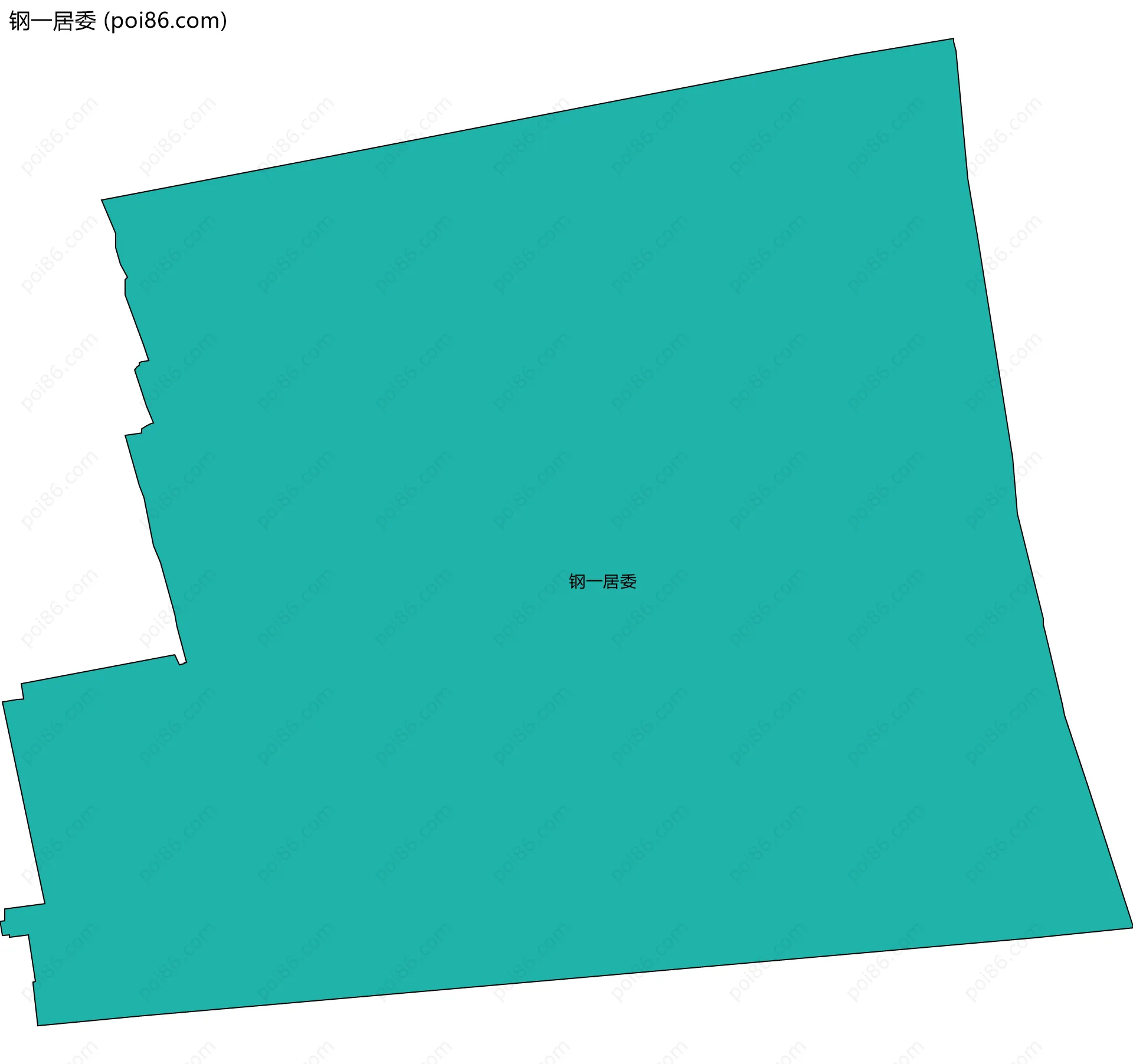 钢一居委边界地图