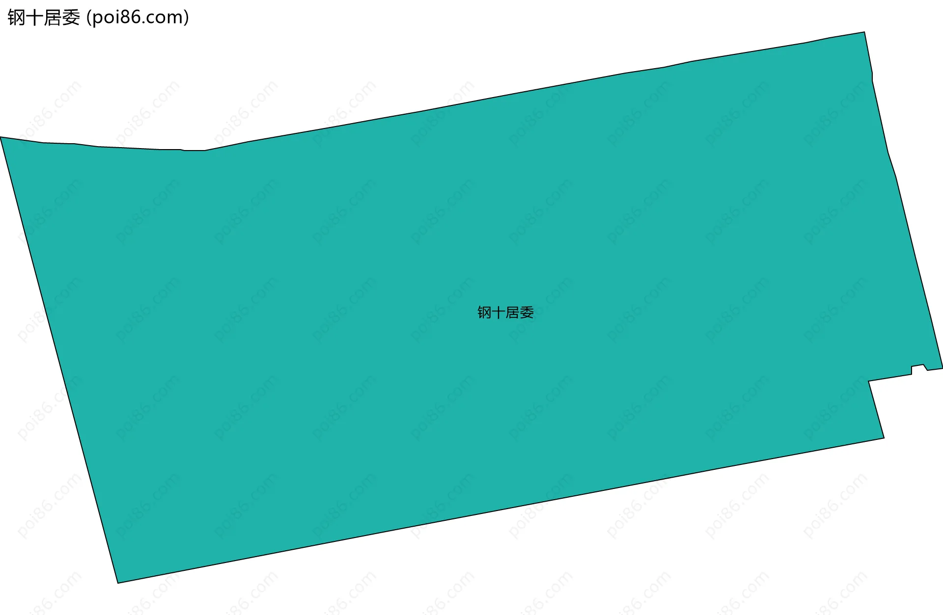 钢十居委边界地图