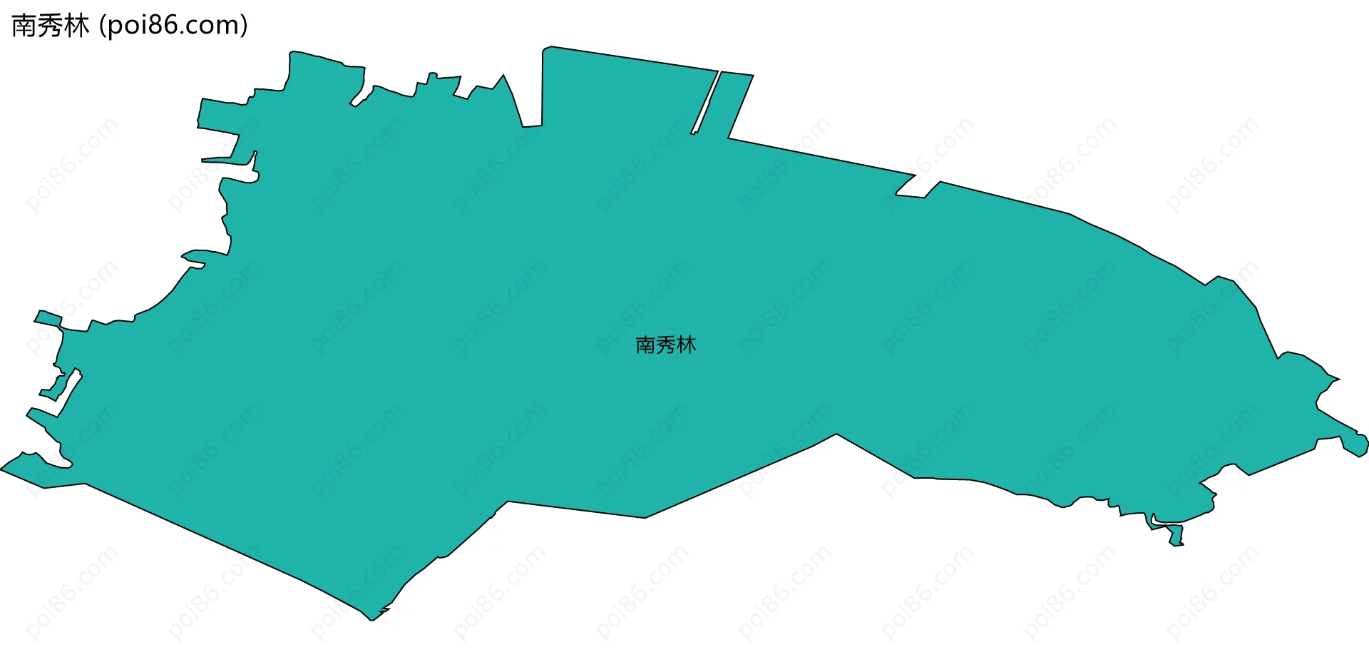 南秀林边界地图