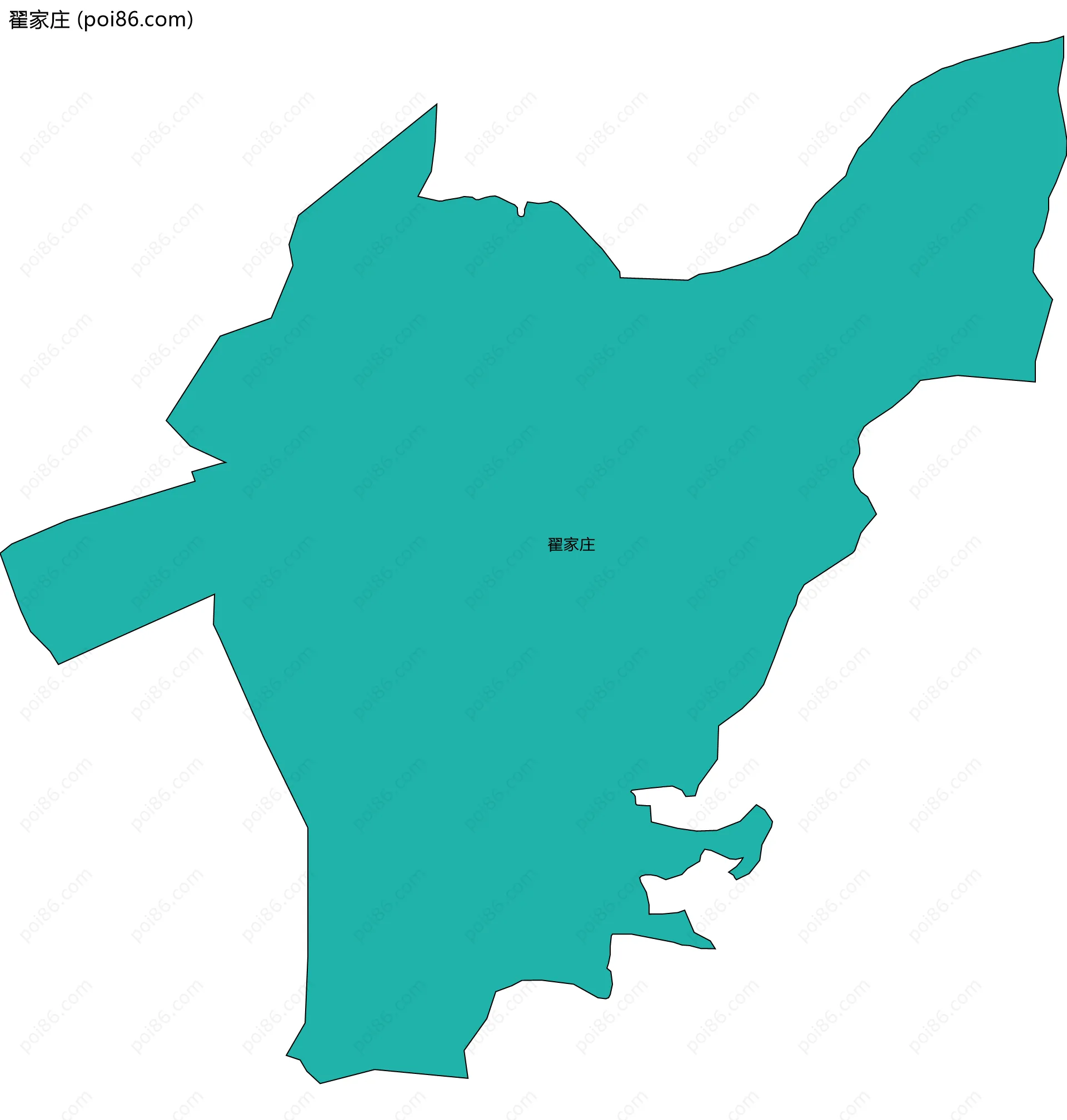 翟家庄边界地图