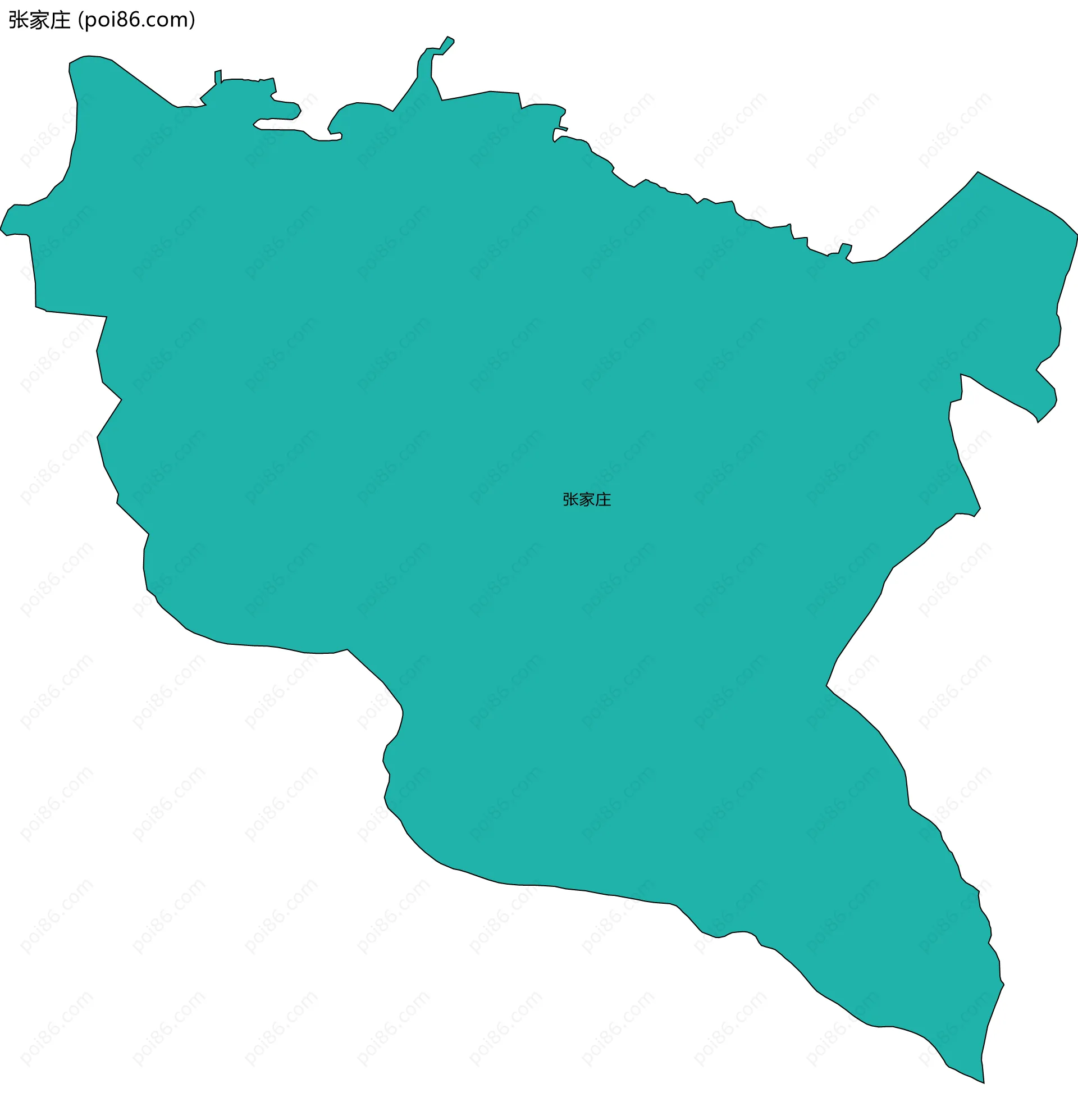 张家庄边界地图