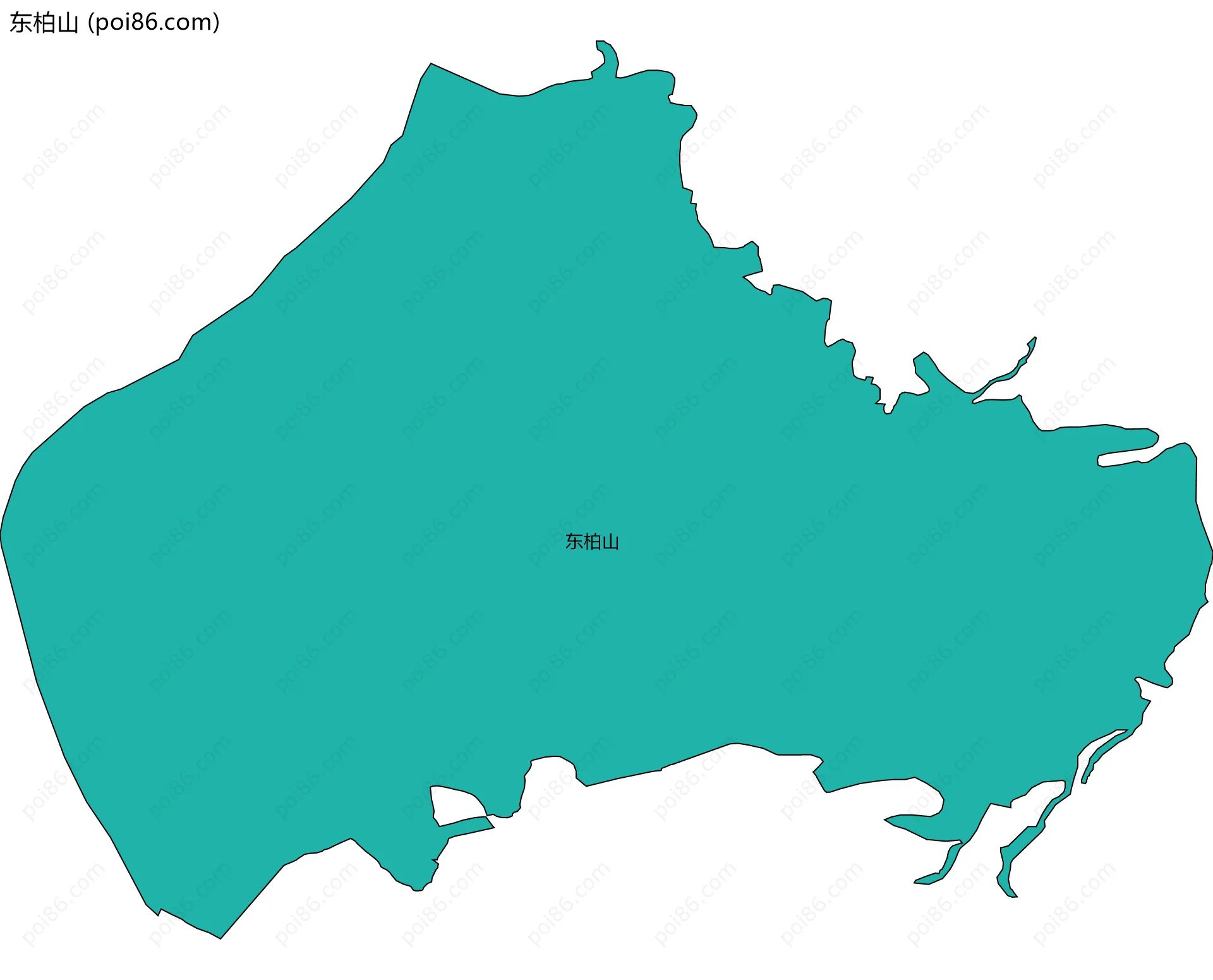 东柏山边界地图