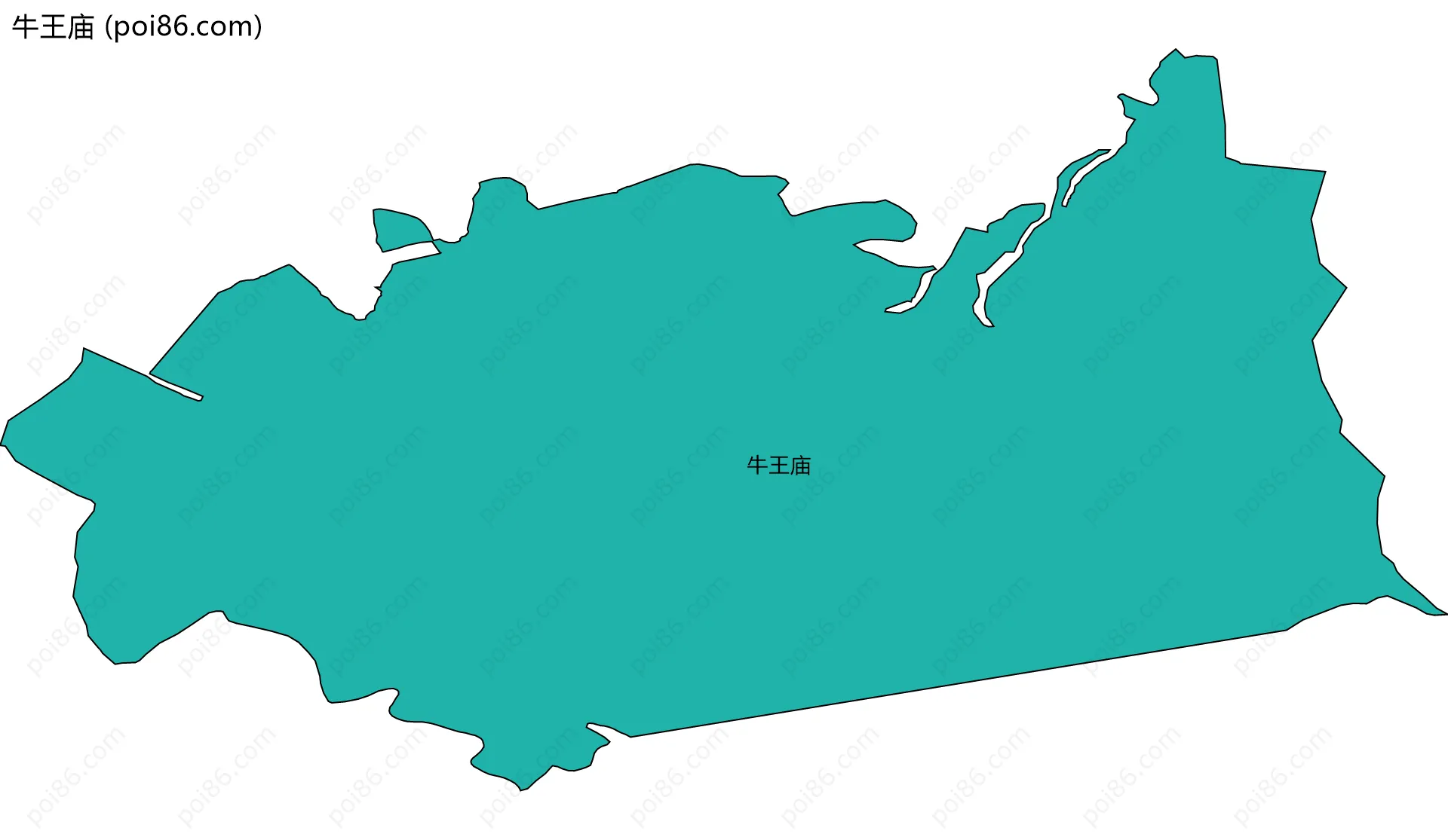 牛王庙边界地图