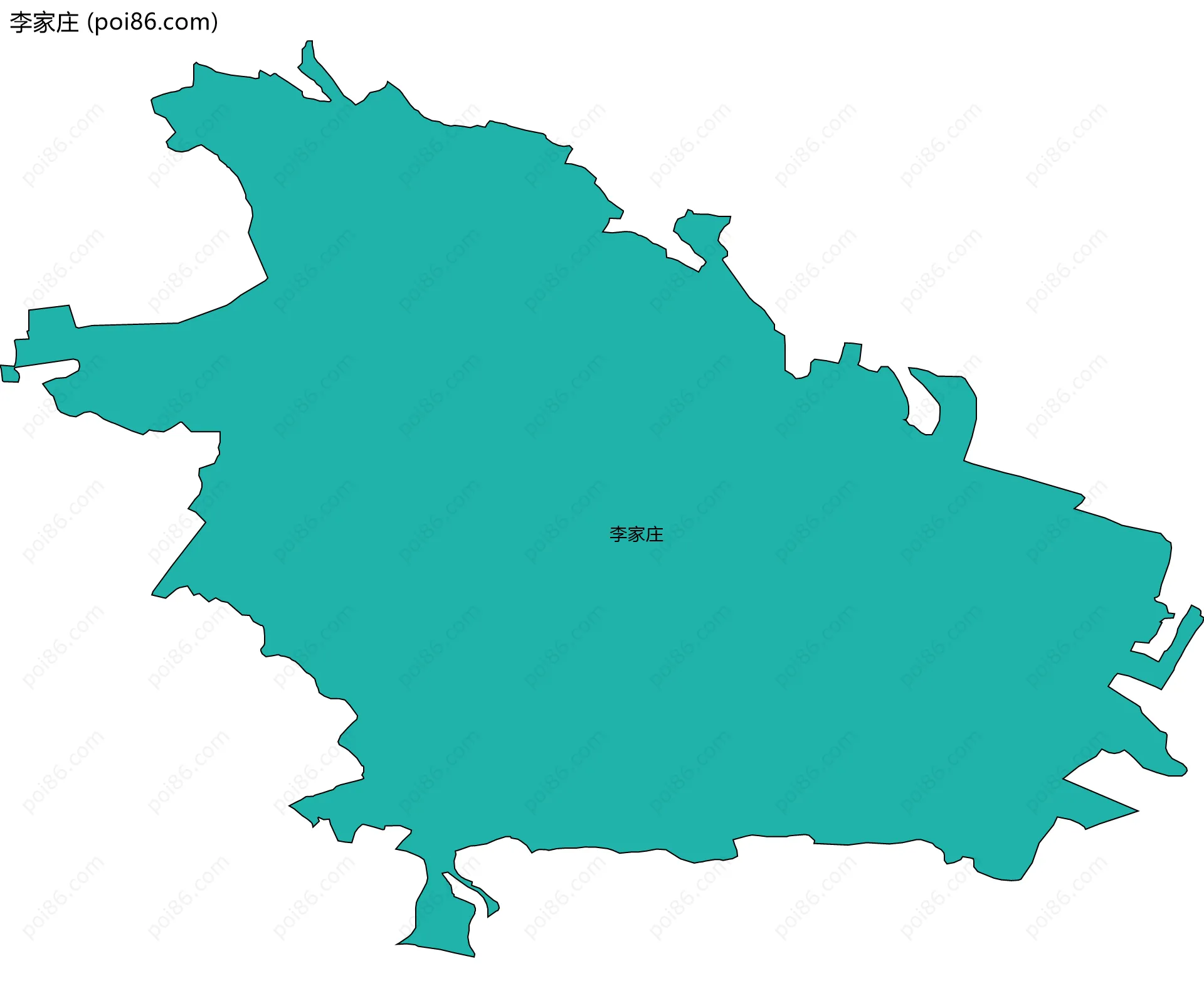李家庄边界地图