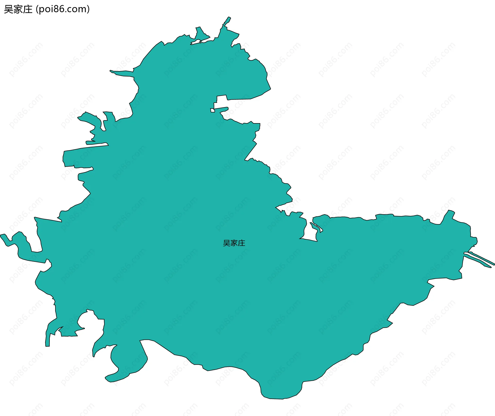 吴家庄边界地图