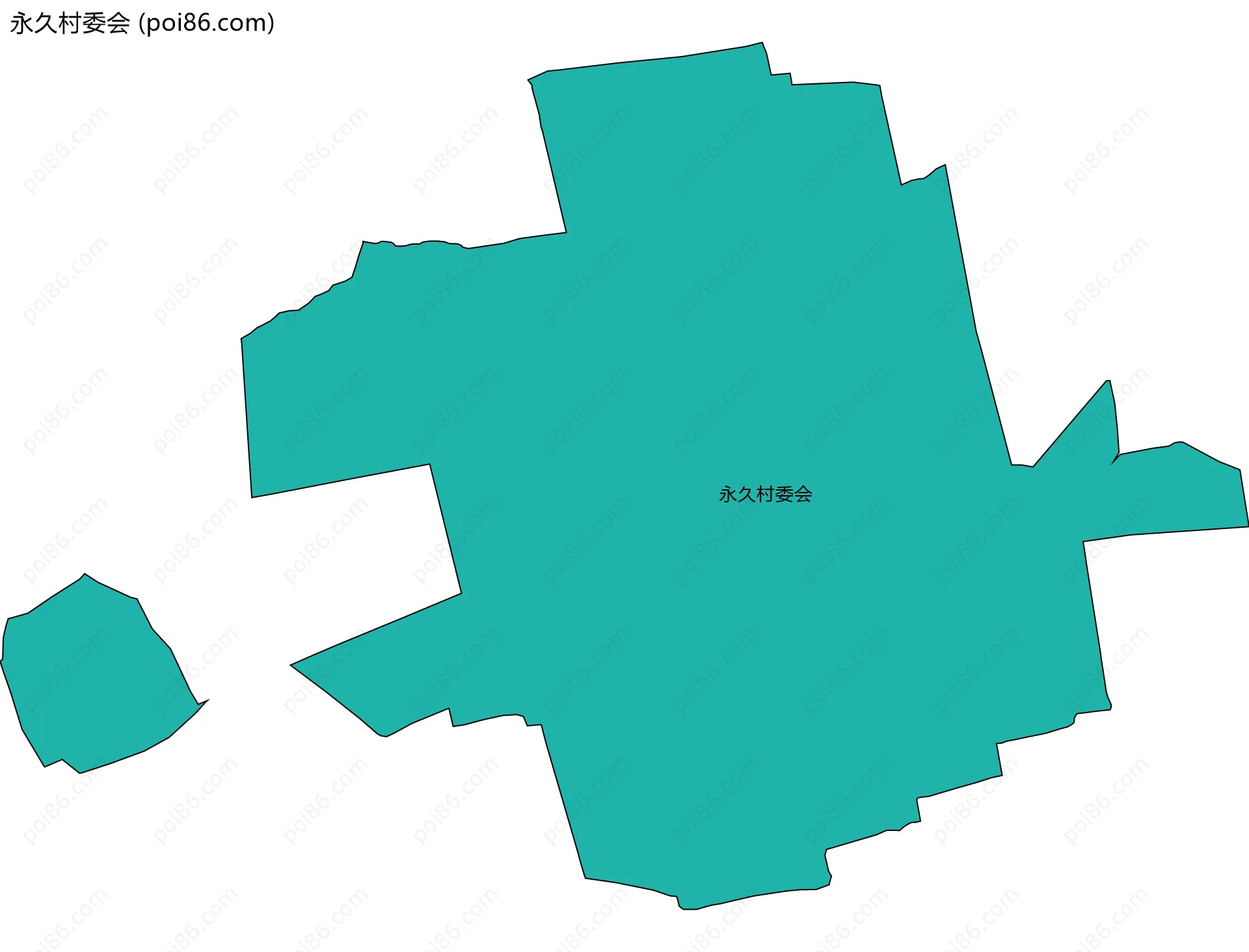 永久村委会边界地图