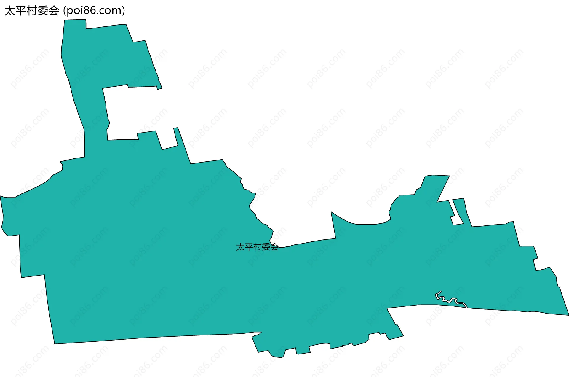 太平村委会边界地图
