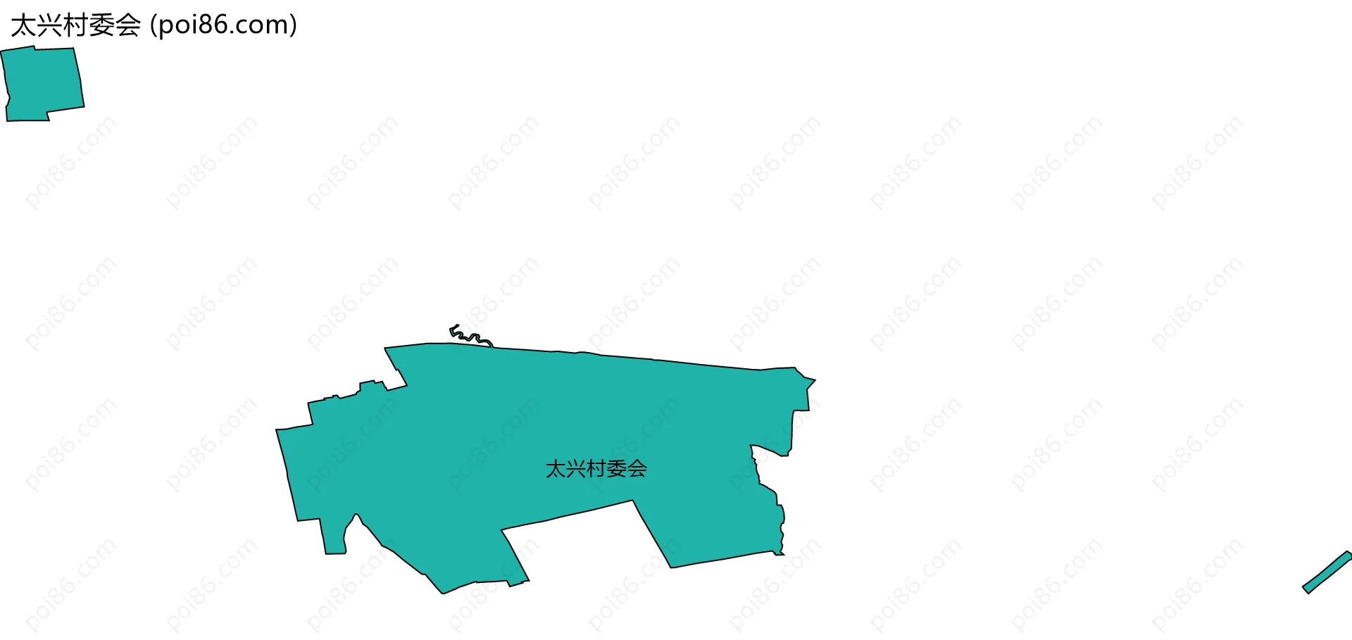 太兴村委会边界地图