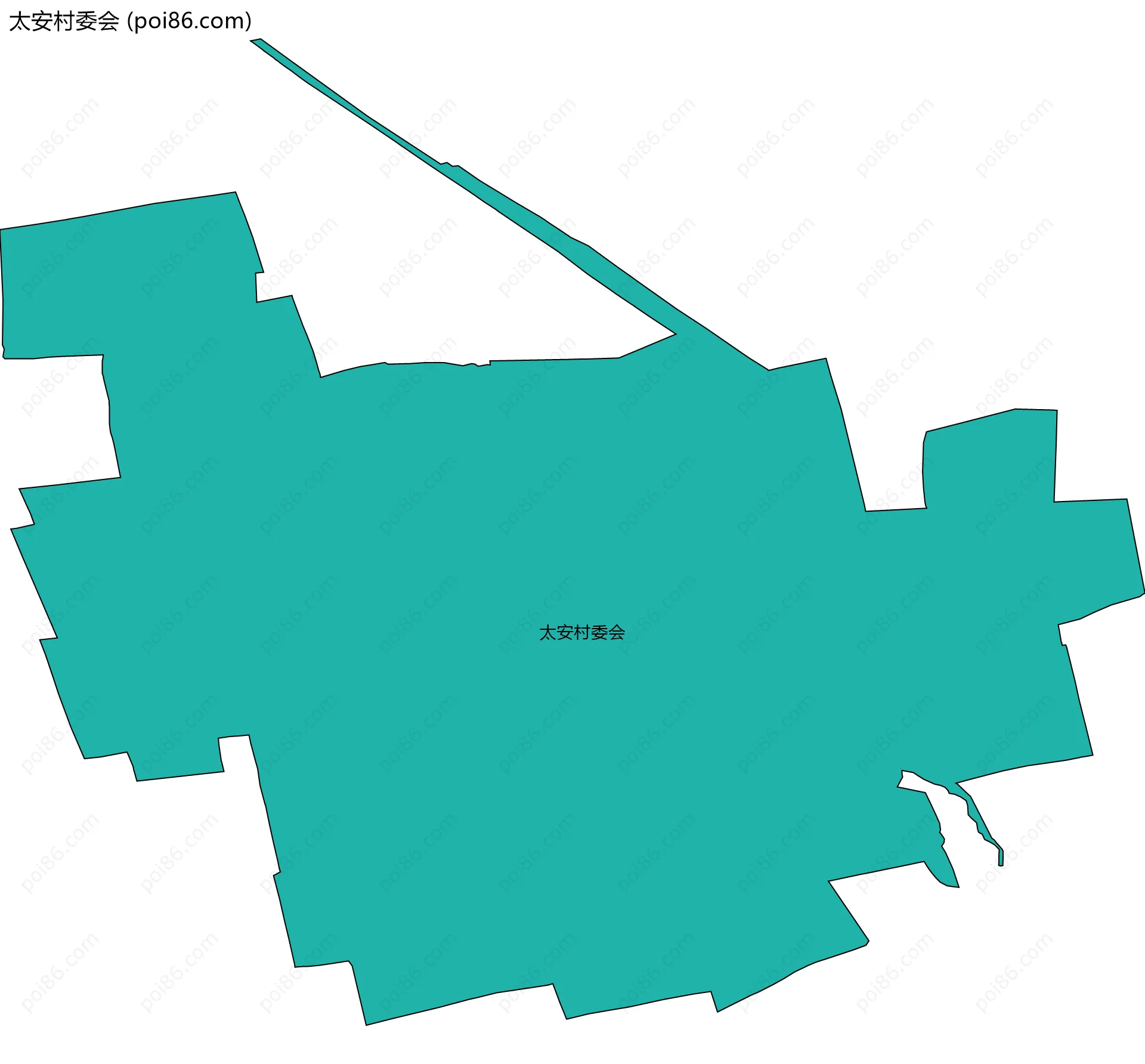 太安村委会边界地图