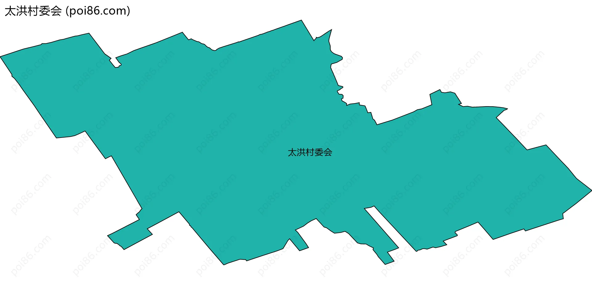 太洪村委会边界地图