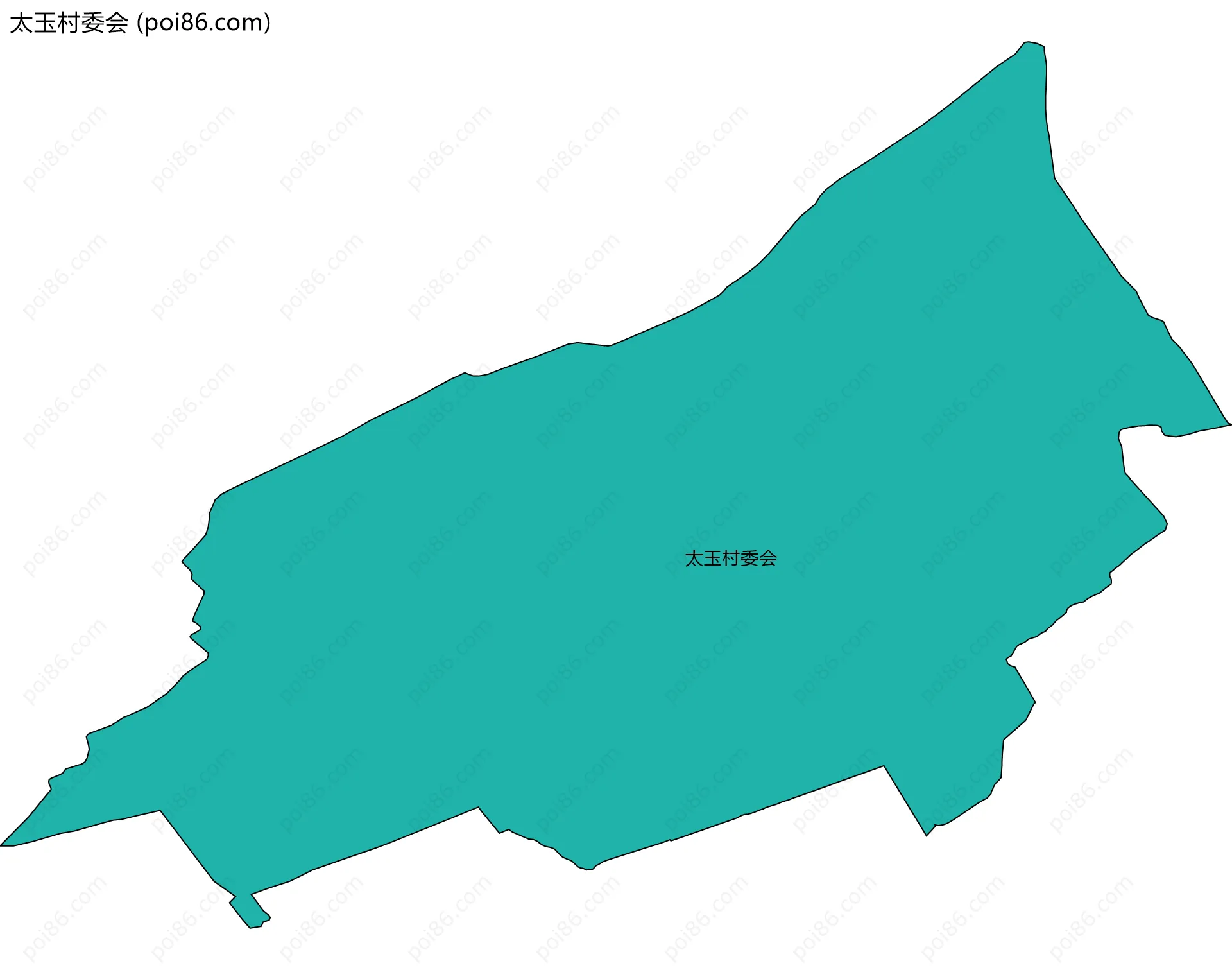 太玉村委会边界地图