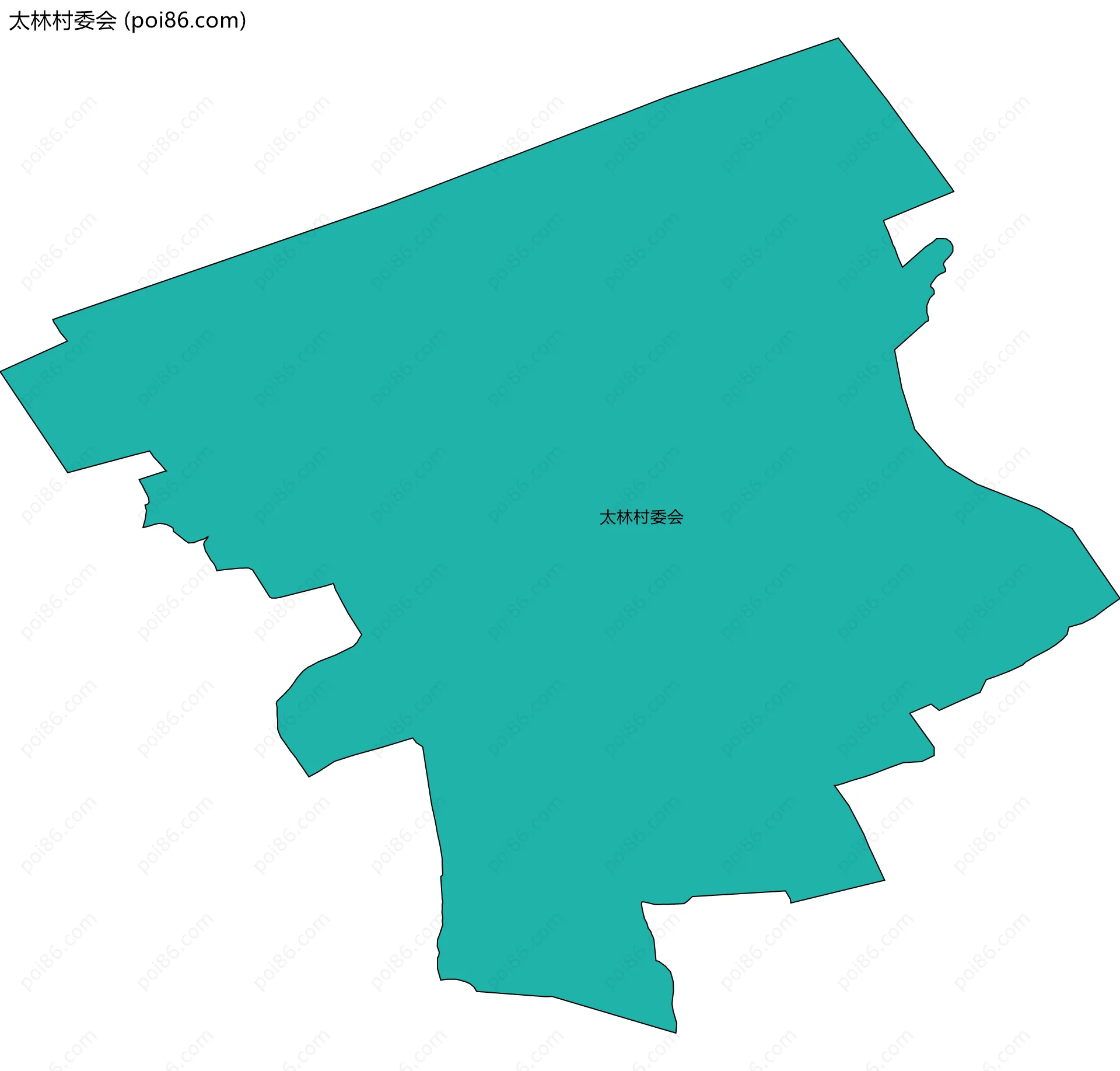 太林村委会边界地图