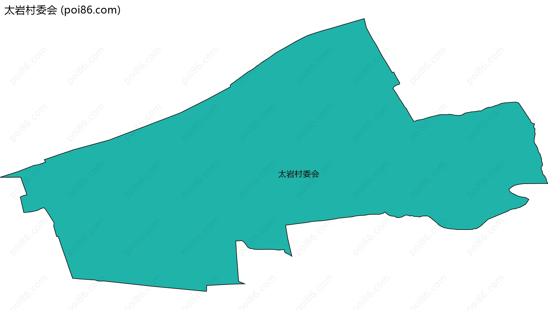 太岩村委会边界地图
