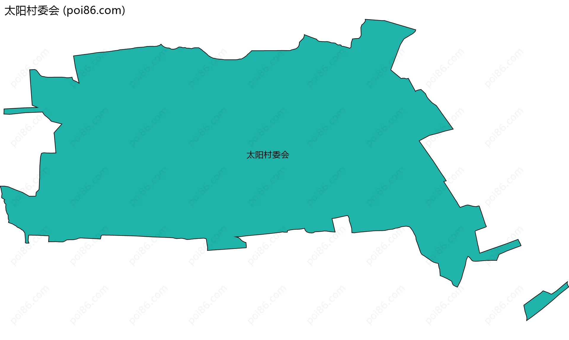 太阳村委会边界地图