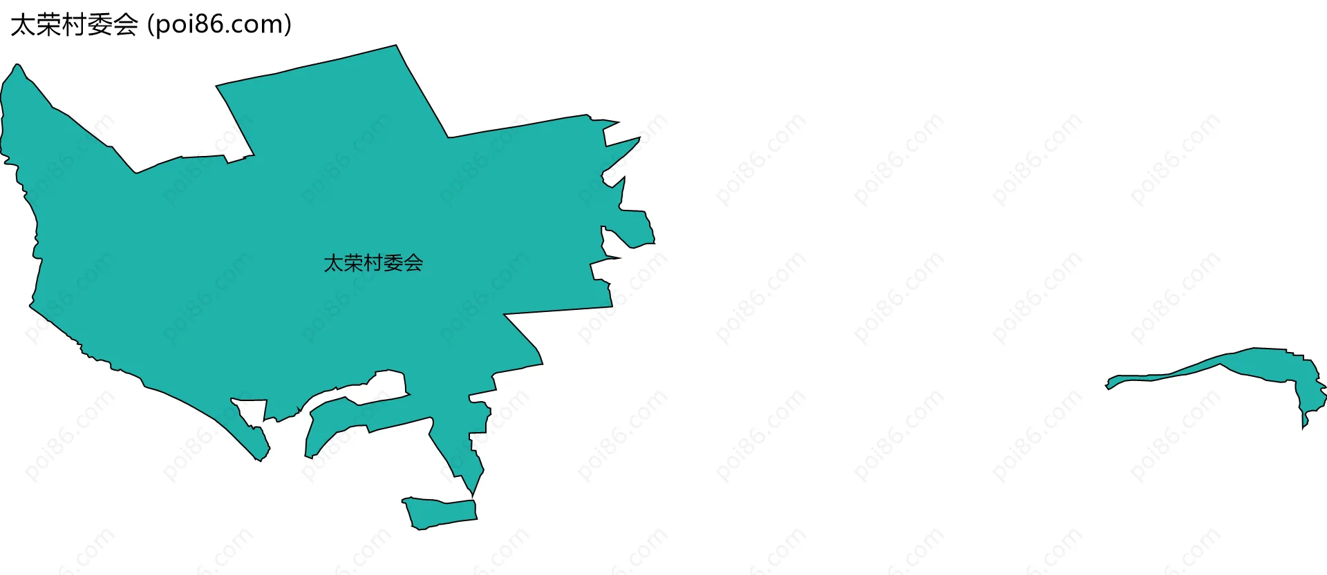 太荣村委会边界地图